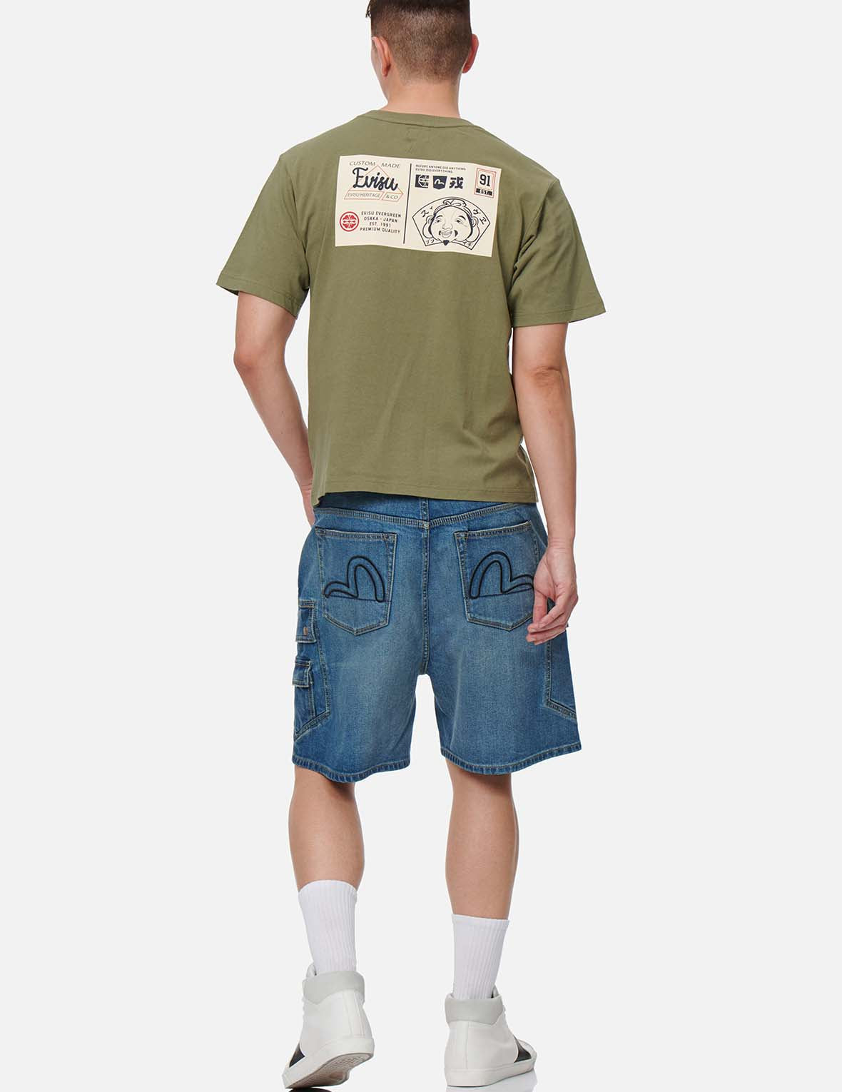 Cargo Pocket Denim Shorts – EVISU