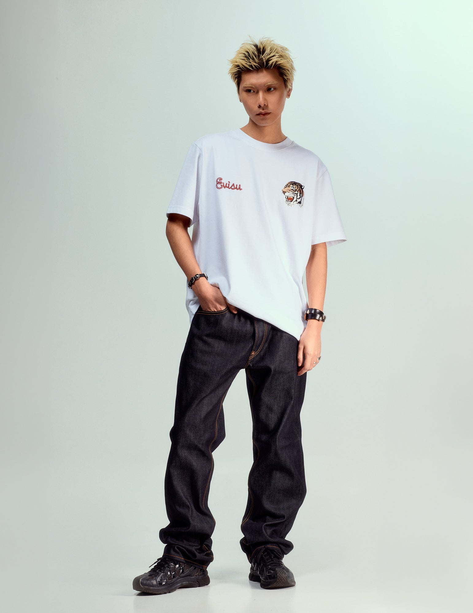 Daicock Print Baggy Jeans #2000 – EVISU