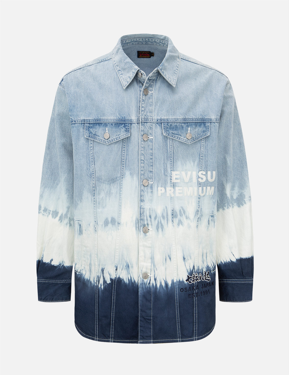 Tie-dye Denim Shirt Jacket – EVISU