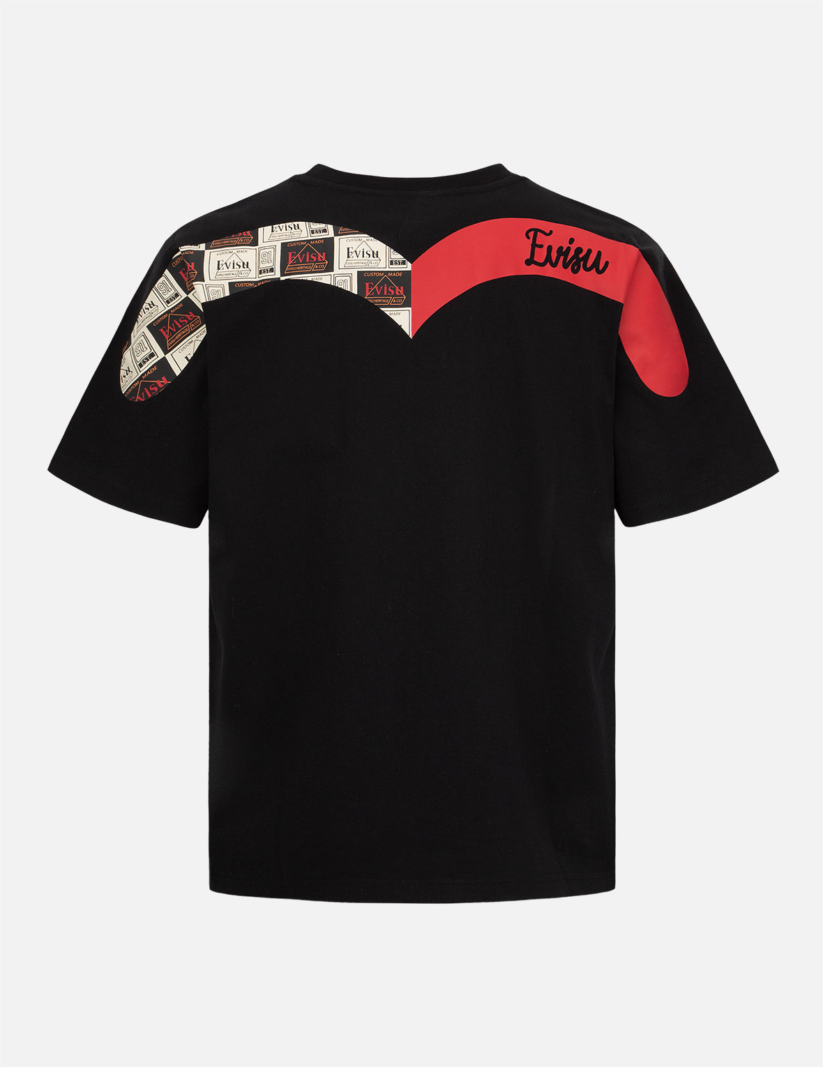 Label-pattern Daicock Print T-shirt