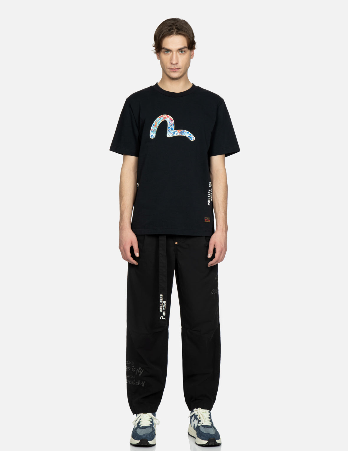 ☆NEO COIN LOGO EMBROIDERED BRUSHED LOUNGE PANTS/KIMHEKIM☆ CEINOM Stars Towel Embroidery Brown Baggy Jeans Pants Men