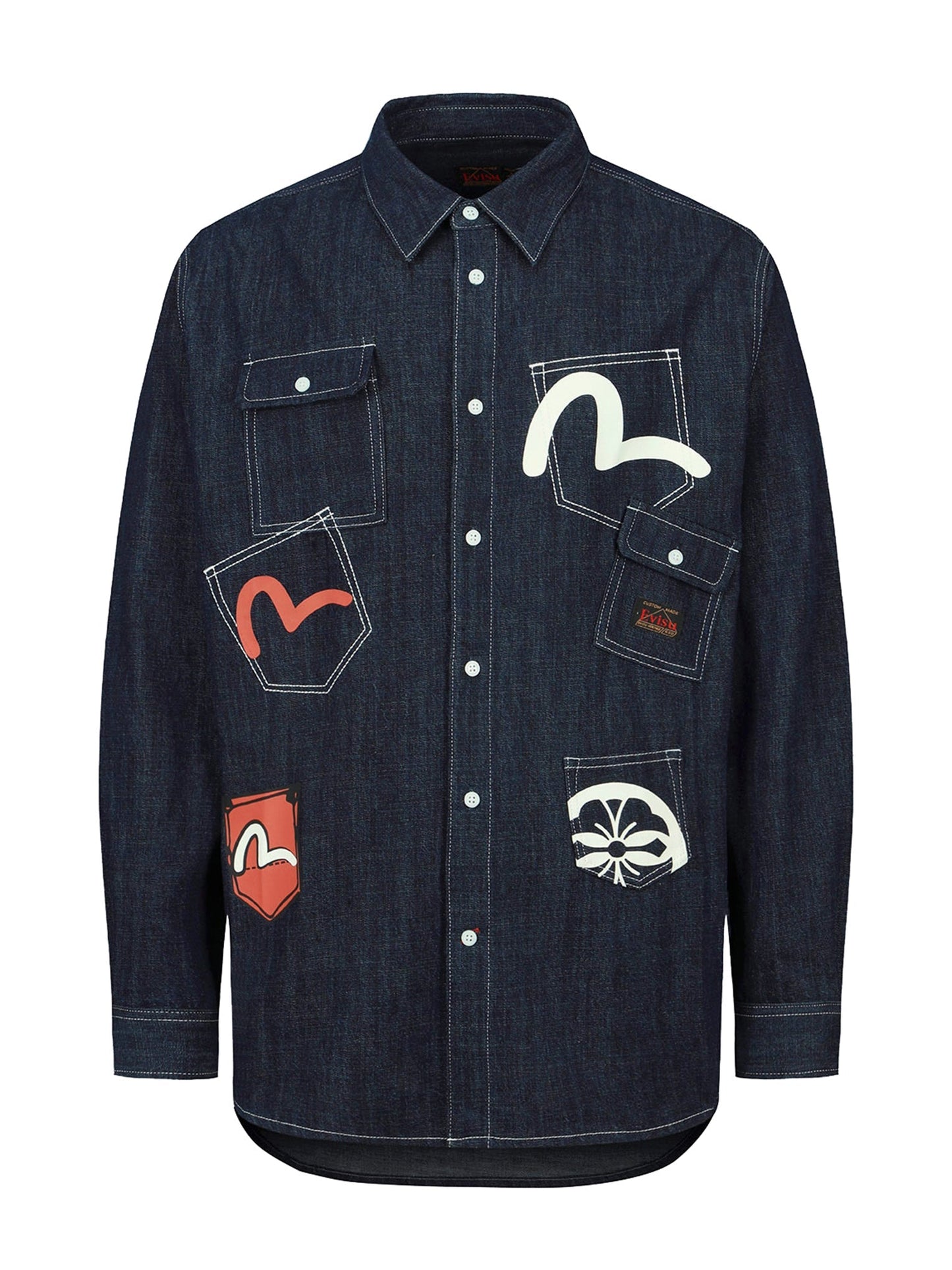 Multi-Pocket Denim Shirt