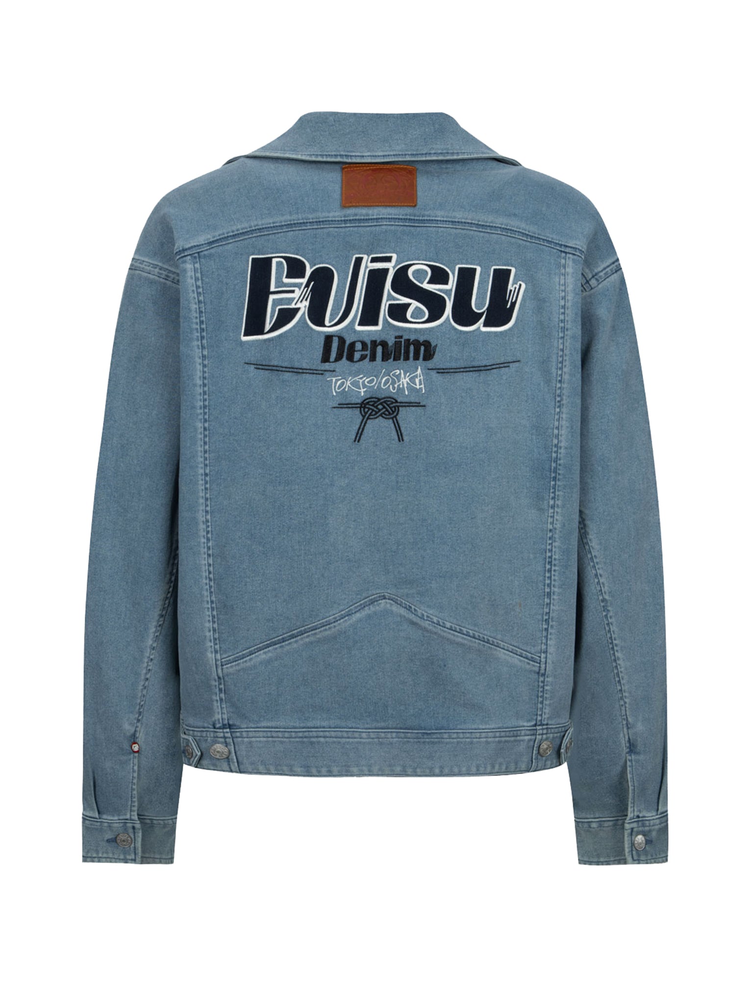 【送料無料/新品】 商标贴布时尚版型牛仔机车外套– EVISU 靴