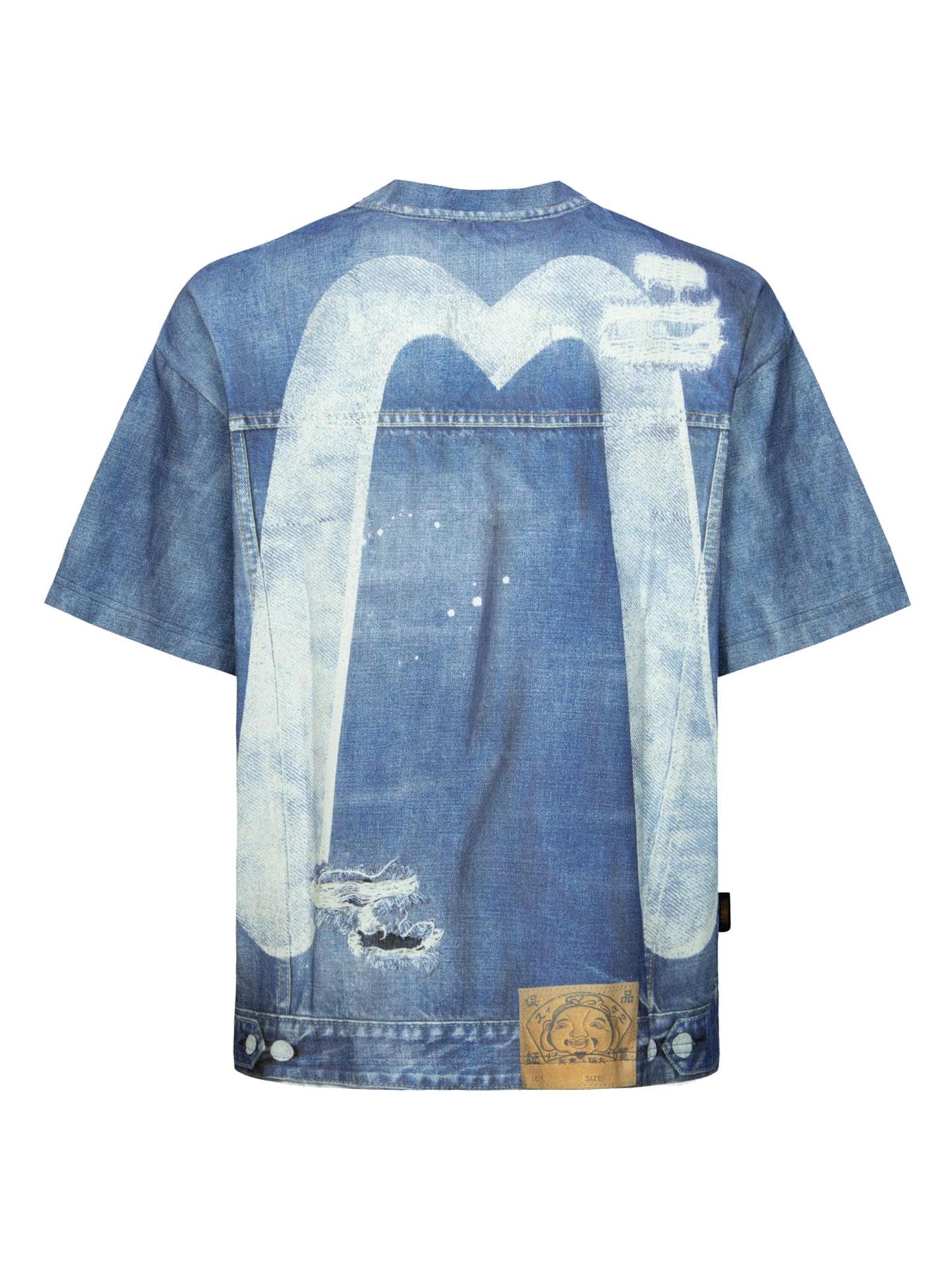 Simulated Digital Print Loose Fit T-Shirt