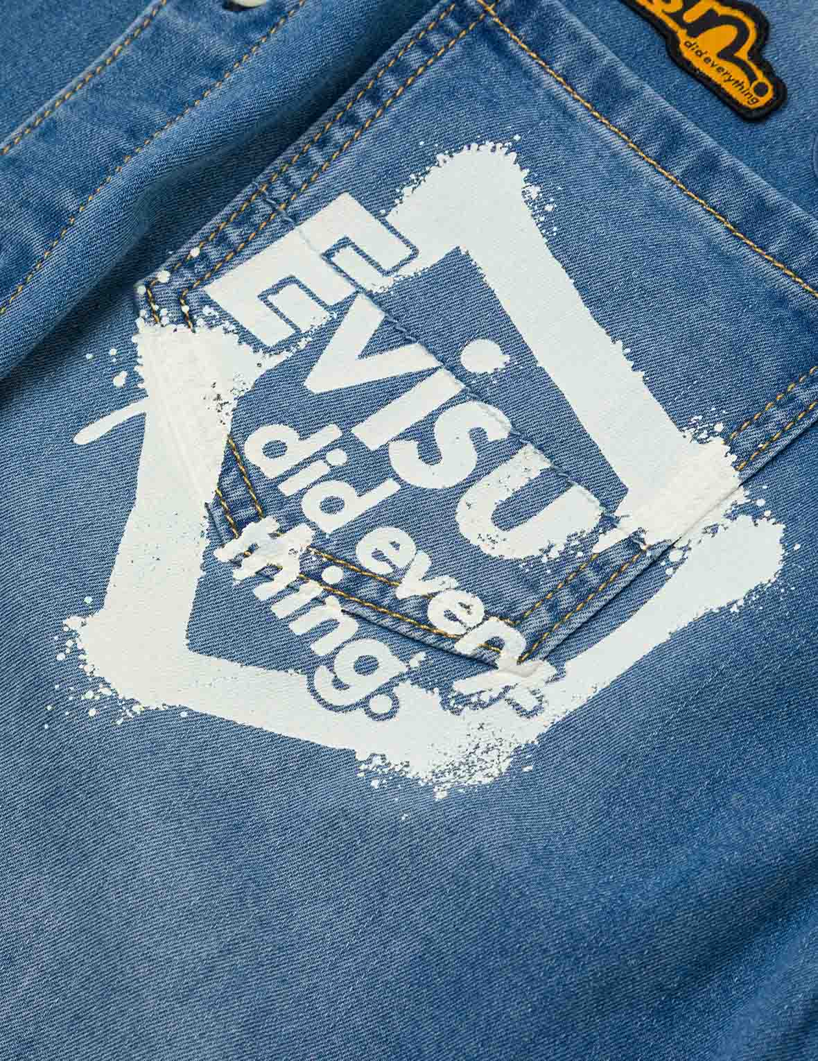 Graffiti Daicock Print Relax Fit Denim Short-Sleeves Shirt – EVISU