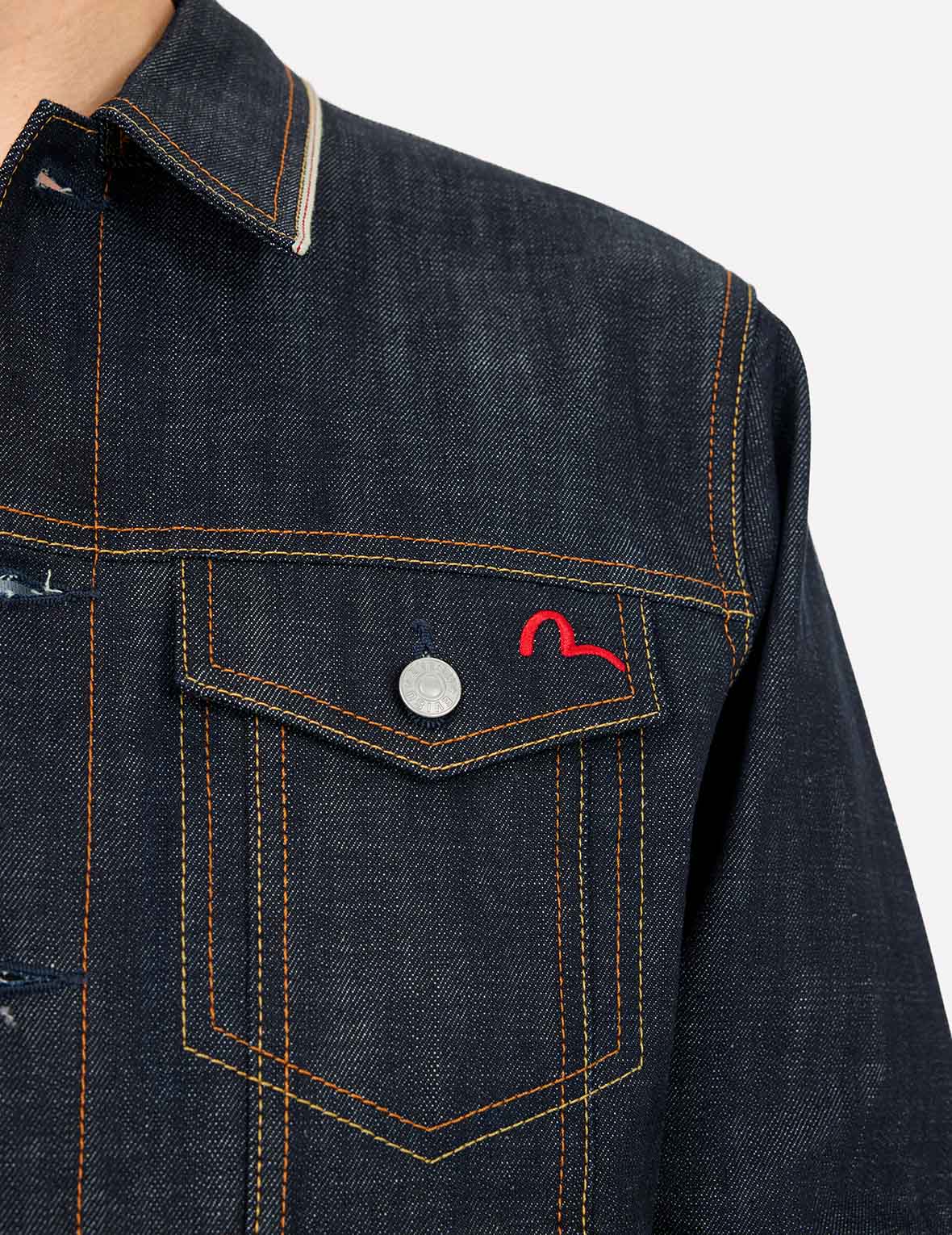Classic Regular Fit Raw Denim Jacket