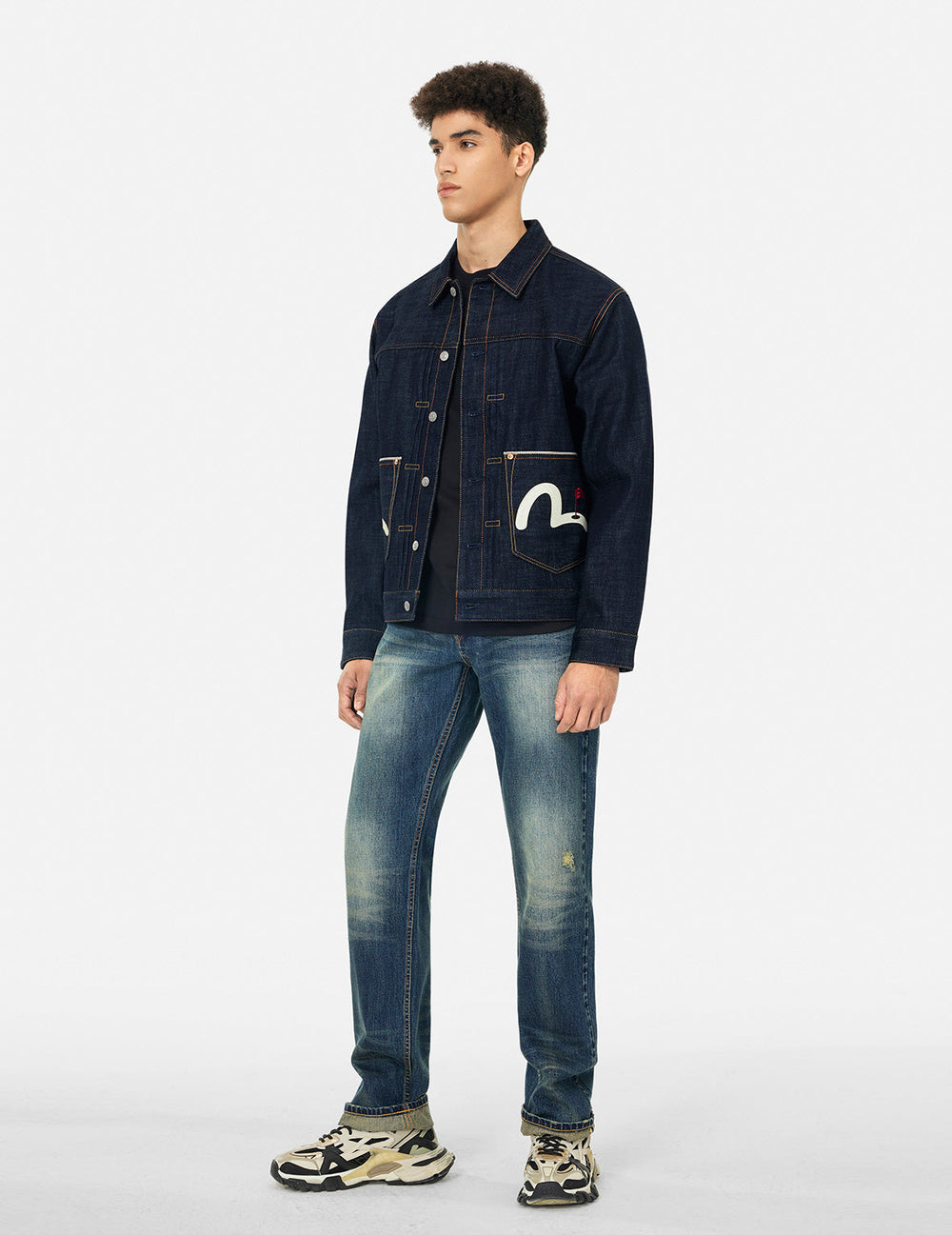 Godhead Golfing Print Regular Fit Denim Jacket – EVISU
