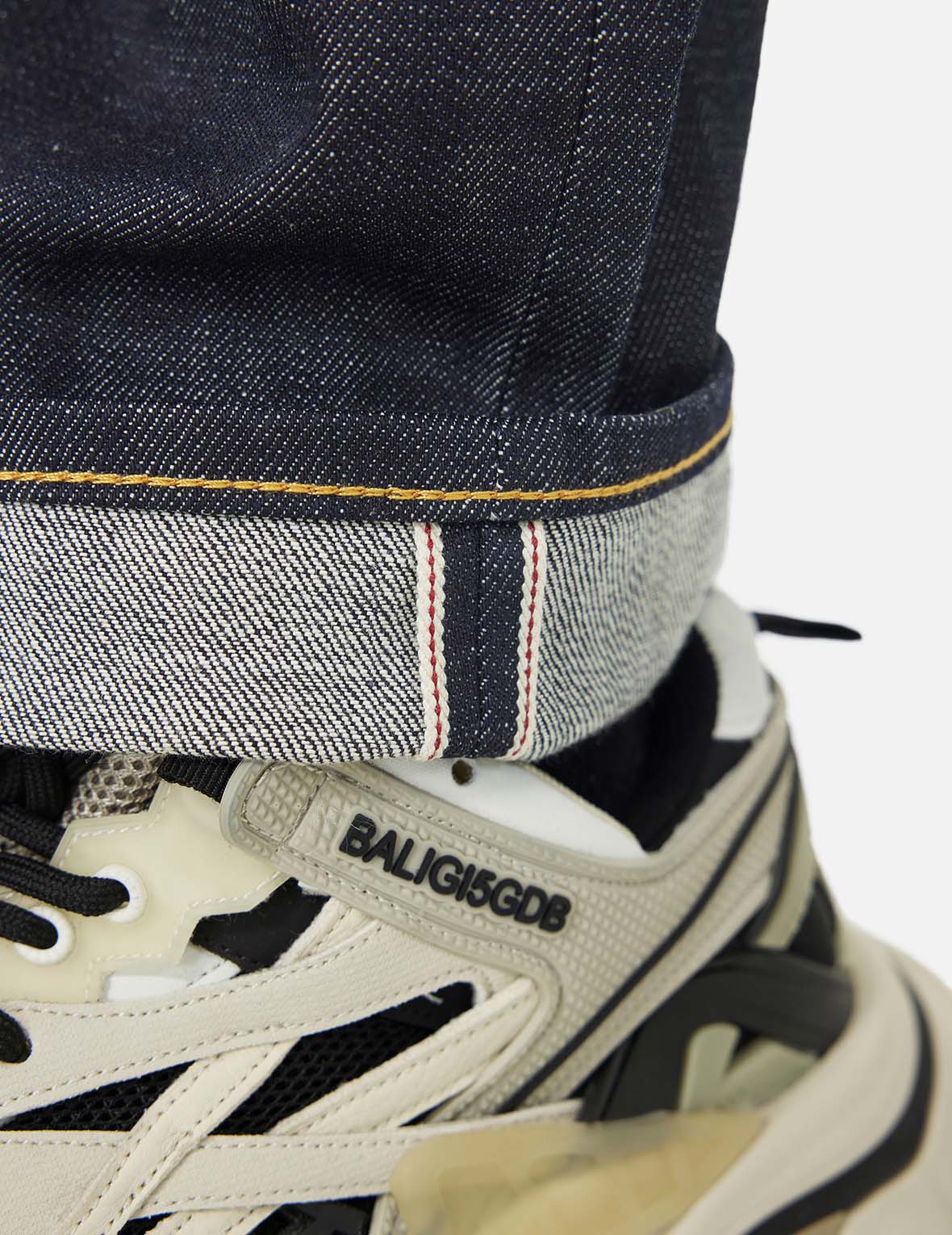 7 Pockets Design Taper Fit Raw Jeans #2017