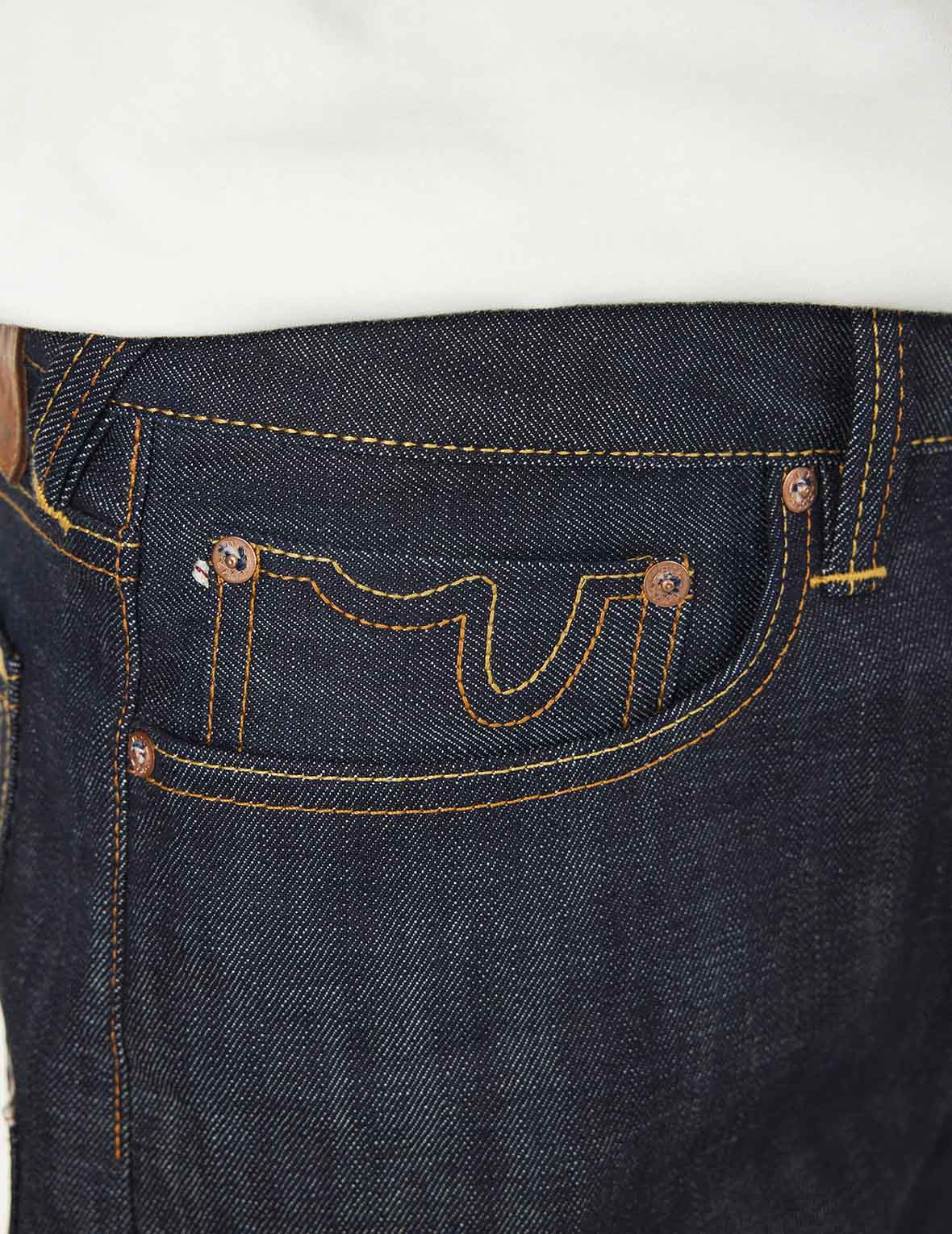 7 Pockets Design Carrot Fit Raw Jeans #2017 – EVISU
