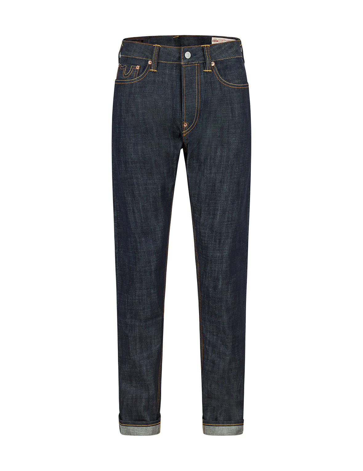 7 Pockets Design Taper Fit Raw Jeans #2017