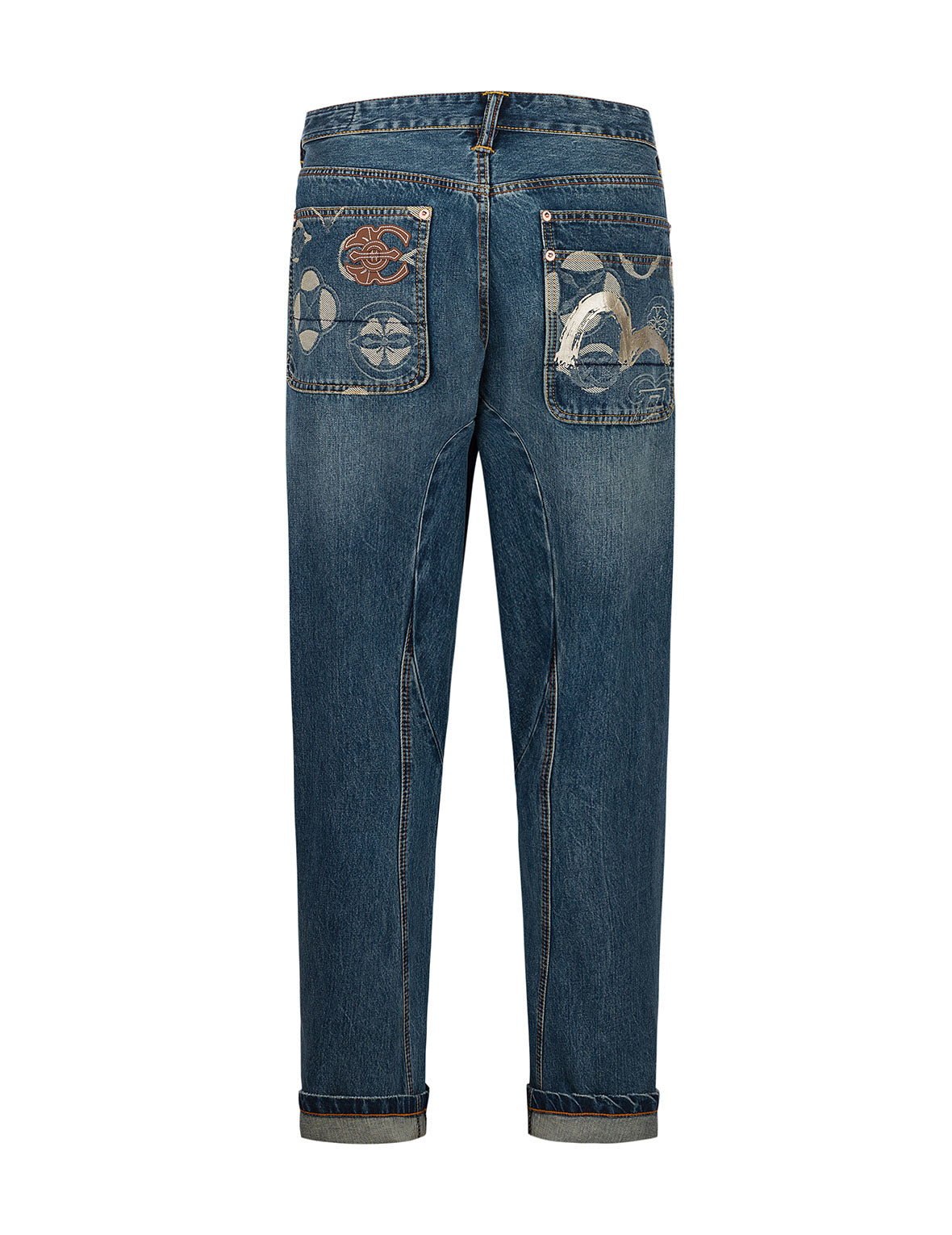 Kamon Jacquard Pockets 3D Fit Jeans