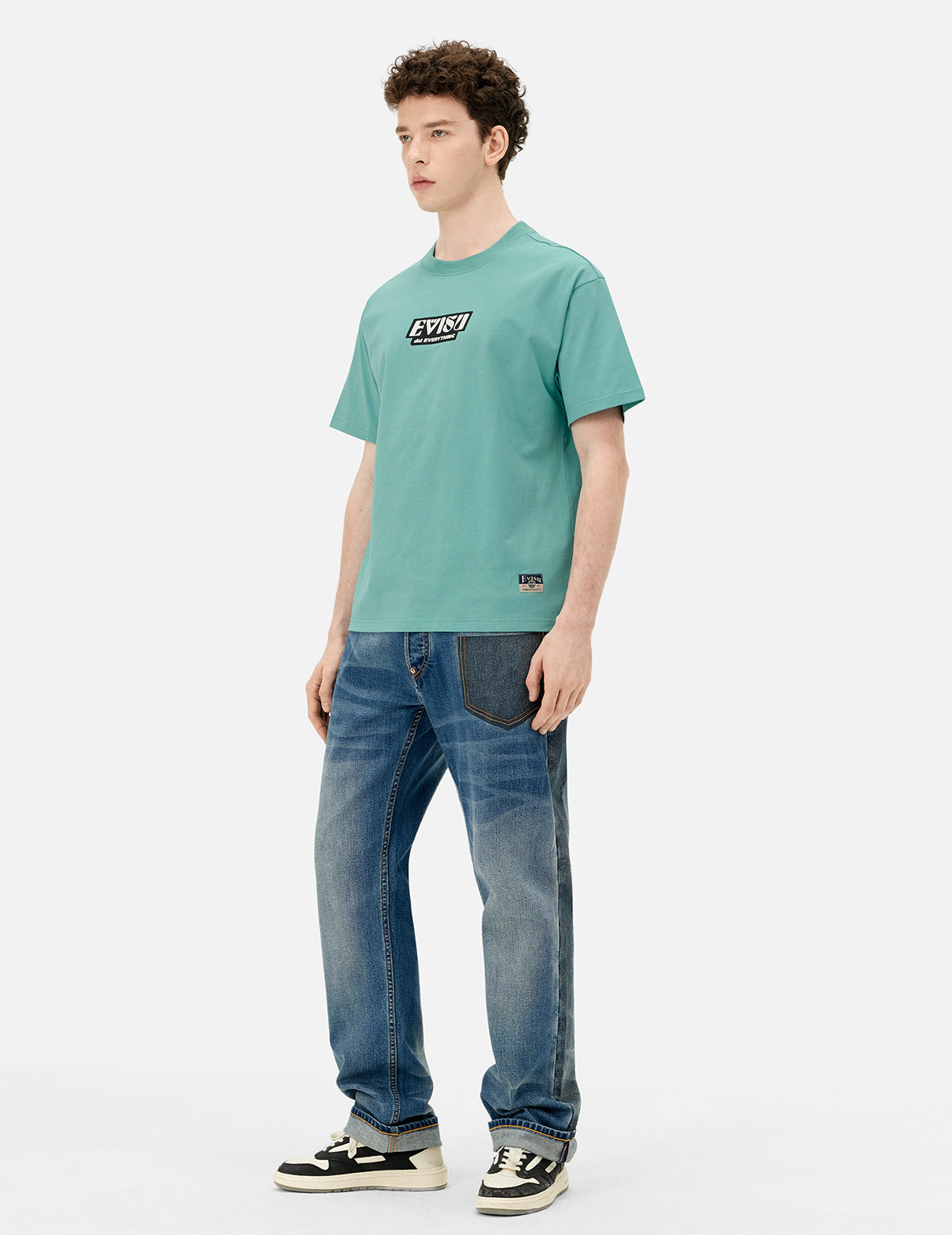 2-Tone Inserted Daicock Regular Fit Jeans #2000