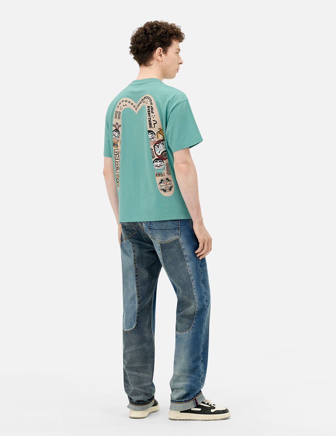 2-Tone Inserted Daicock Regular Fit Jeans #2000