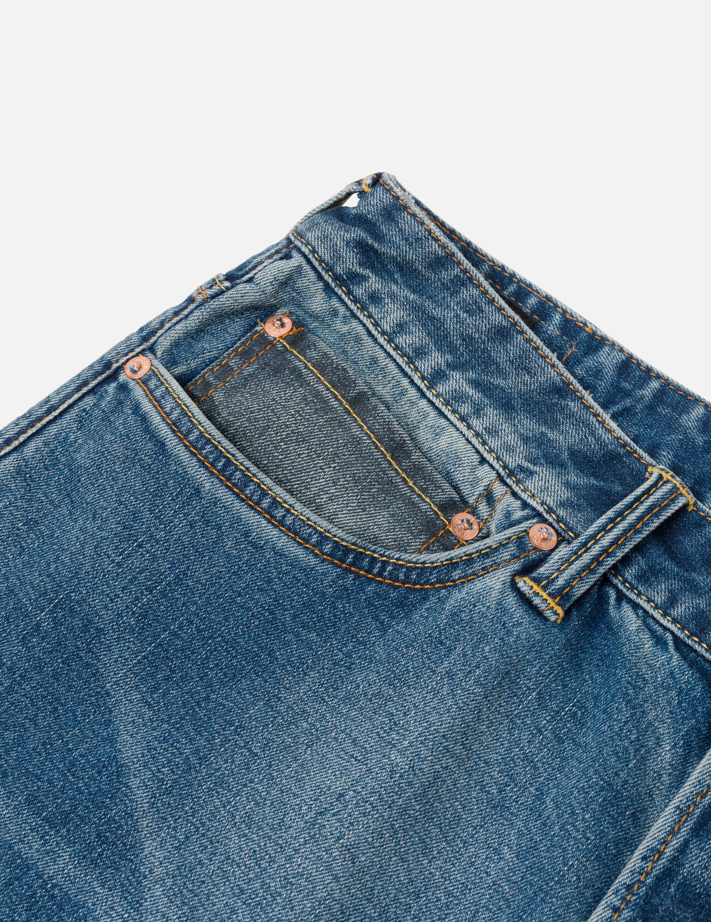 2-Tone Inserted Daicock Regular Fit Jeans #2000