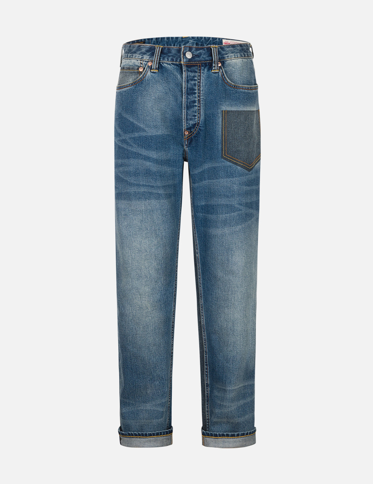 2-Tone Inserted Daicock Regular Fit Jeans #2000 – EVISU