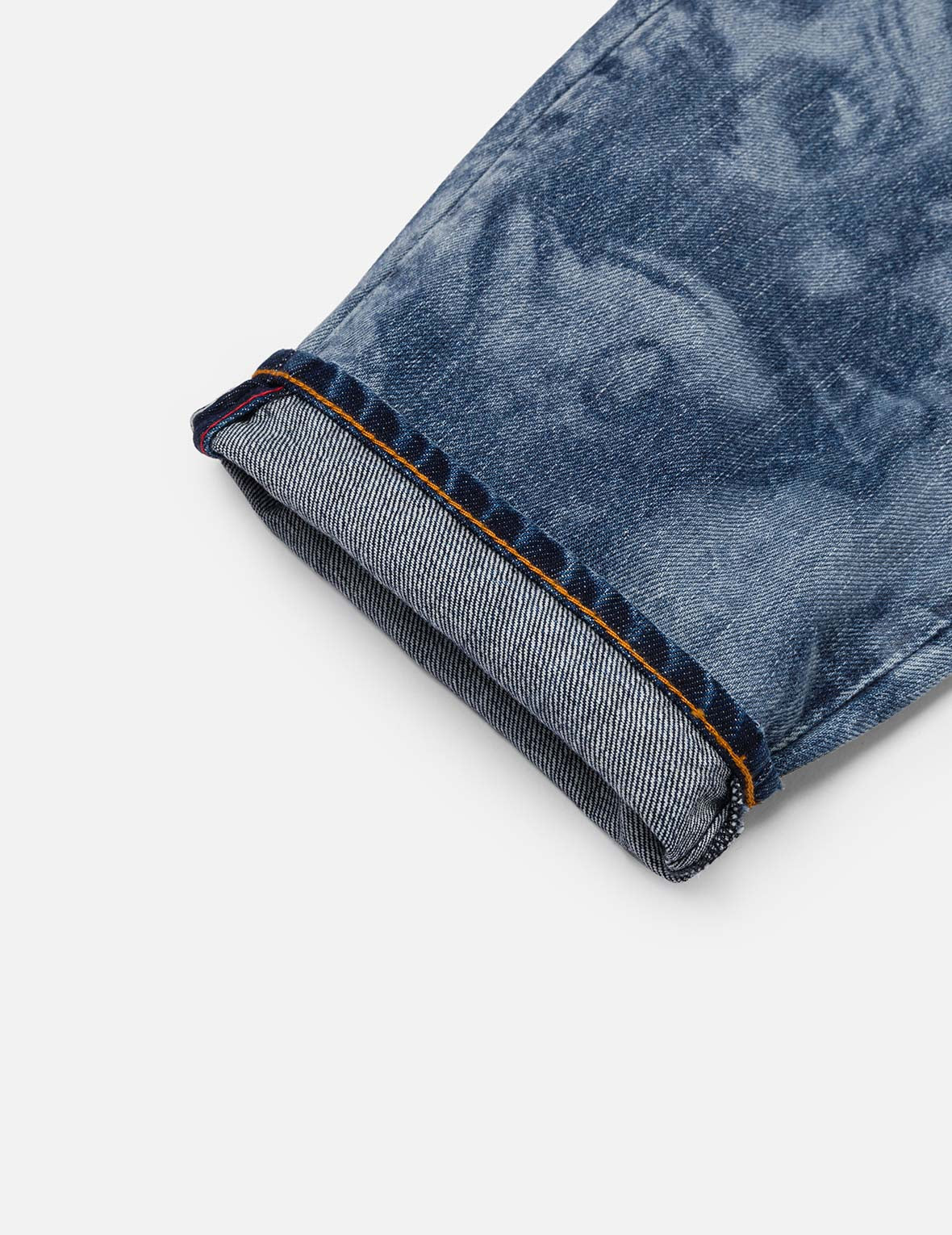 Fisherman Godhead Laser Print Cropped Jeans #2027 – EVISU