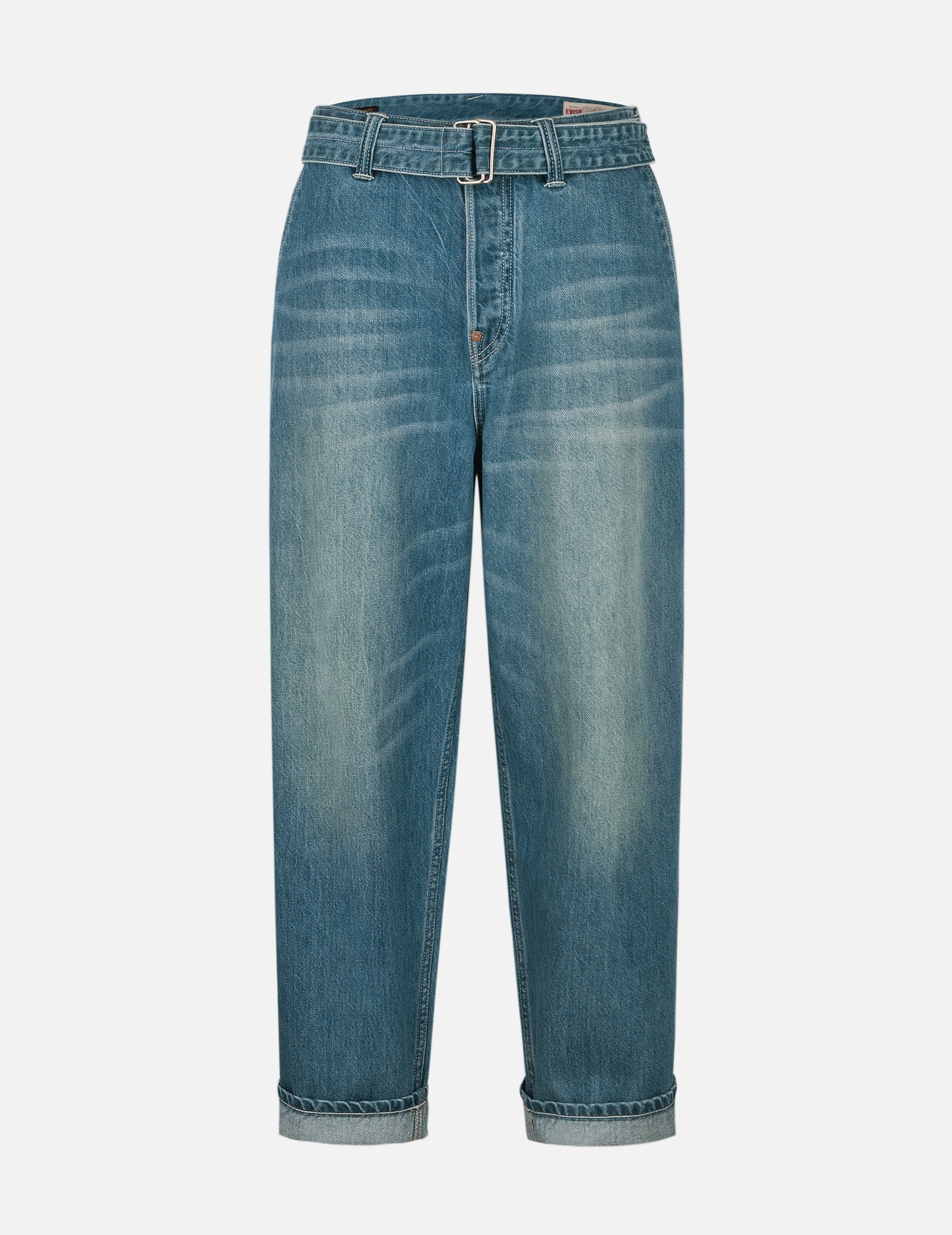 Playful Seagull Print Pocket Loose Fit Jeans #2038