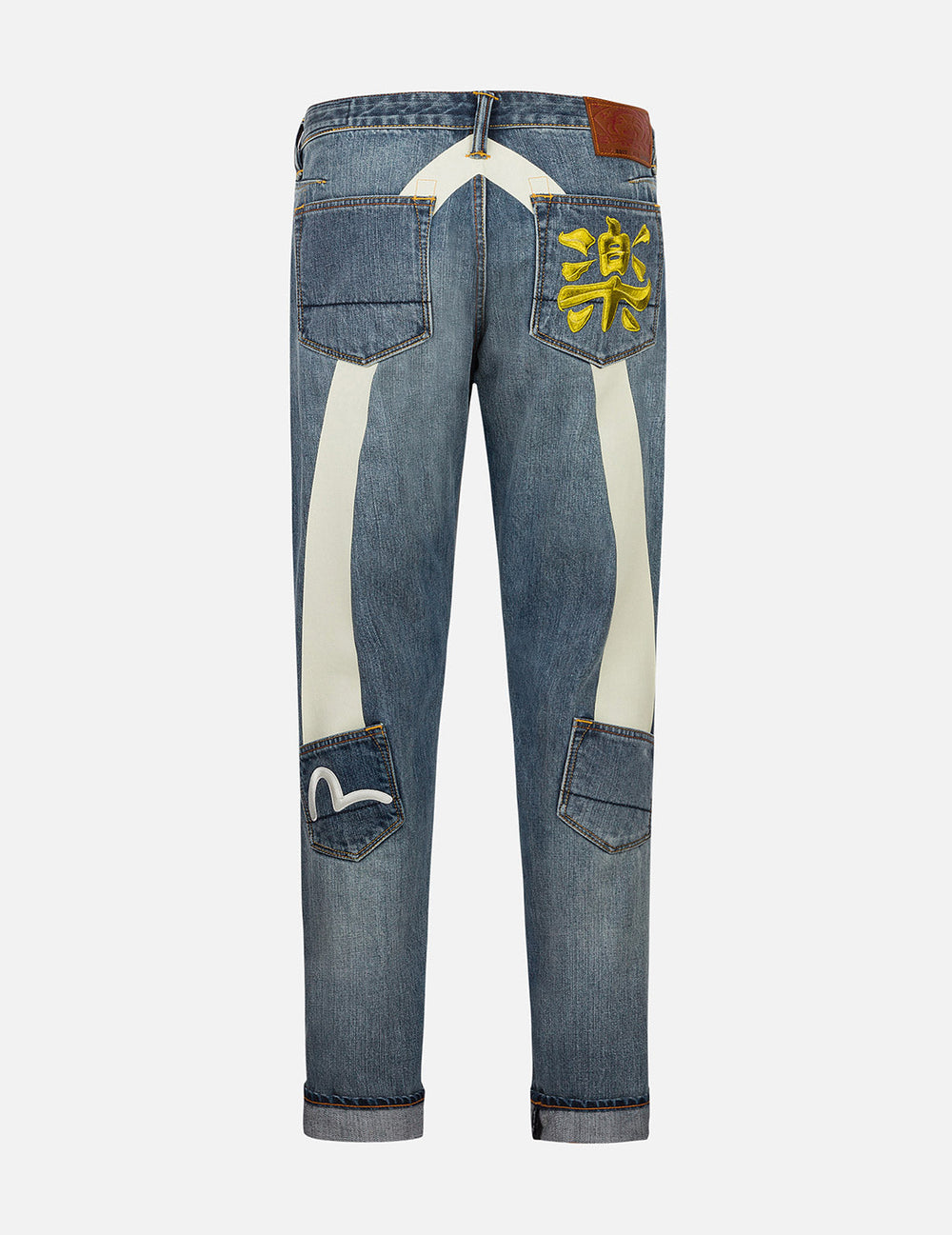 White Seagull Daicock Print Taper Fit Jeans #2017 – EVISU