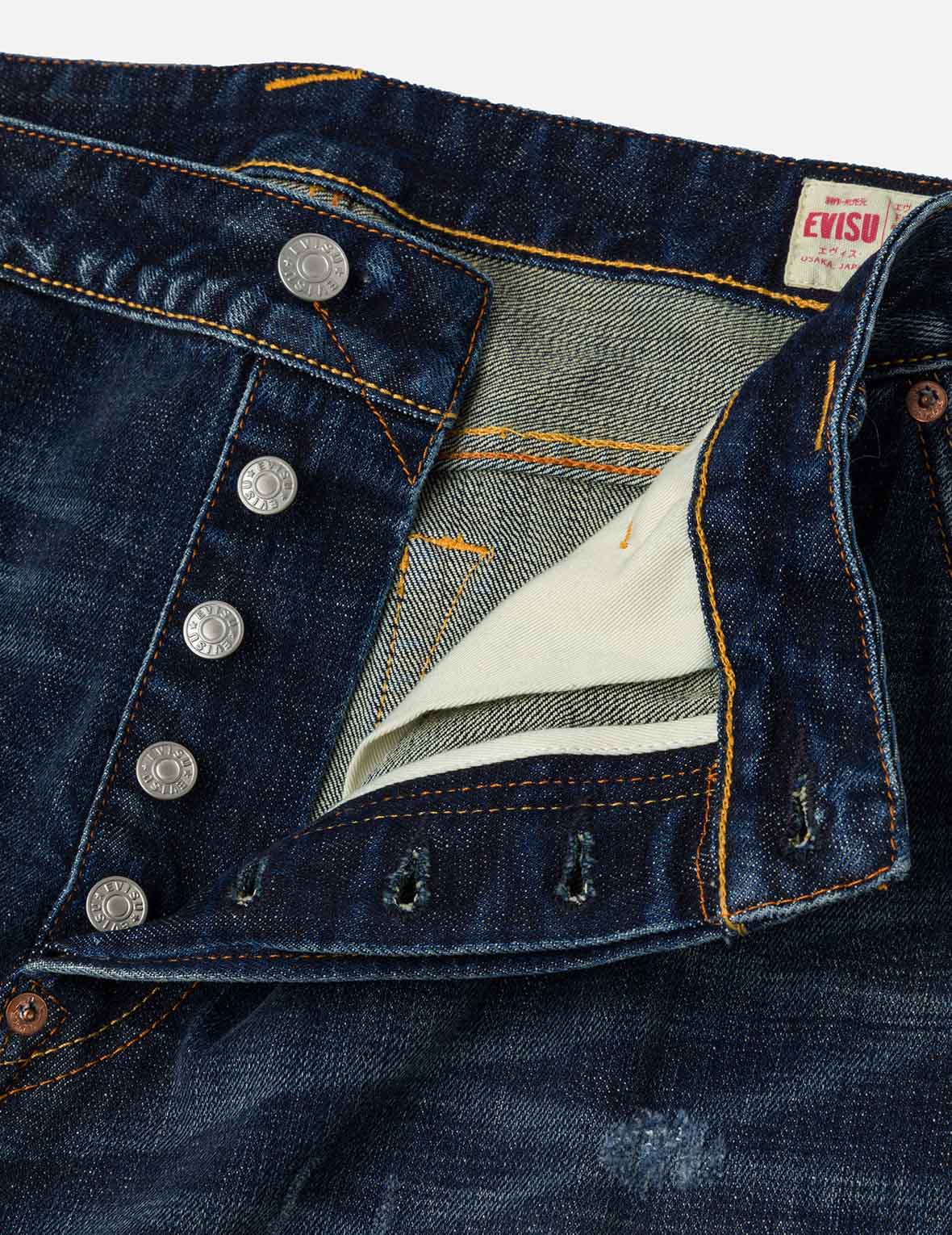 Graffiti-Style Seagull and Logo Print Straight Fit Denim Joggers