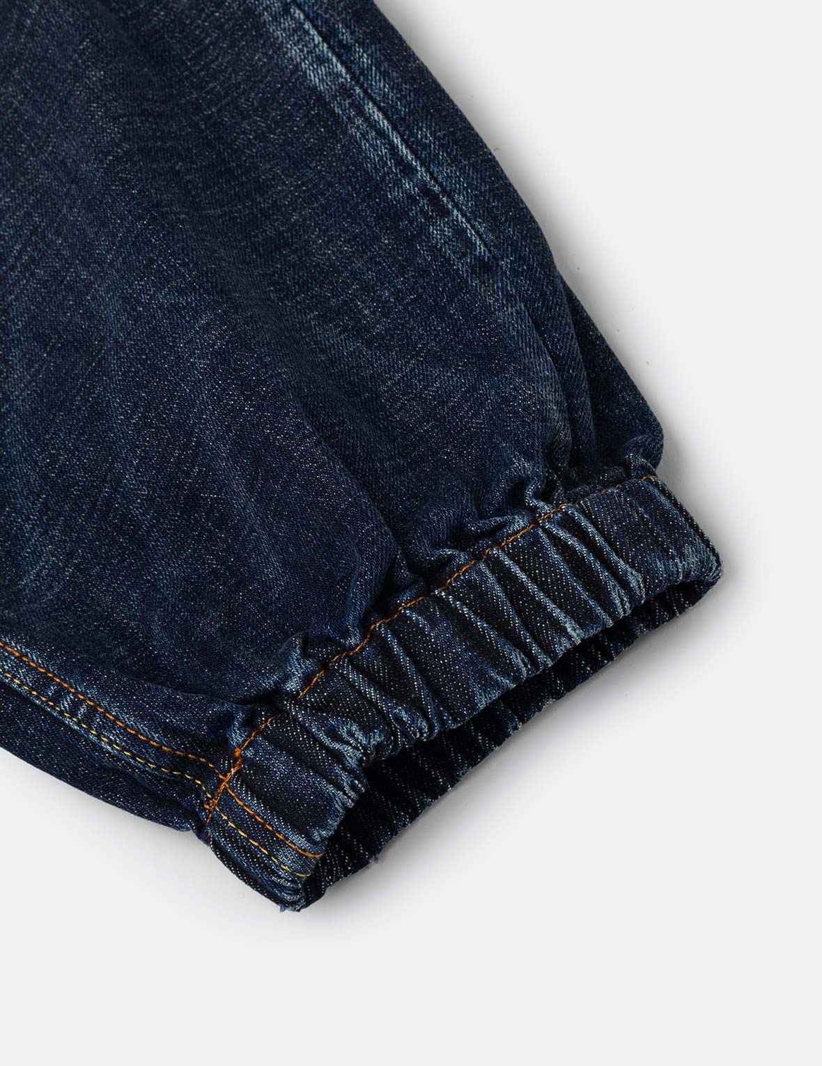 Graffiti-Style Seagull and Logo Print Straight Fit Denim Joggers