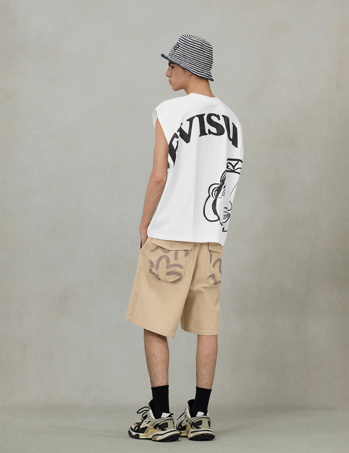Allover Seagull Print Pocket Oversized Shorts – EVISU