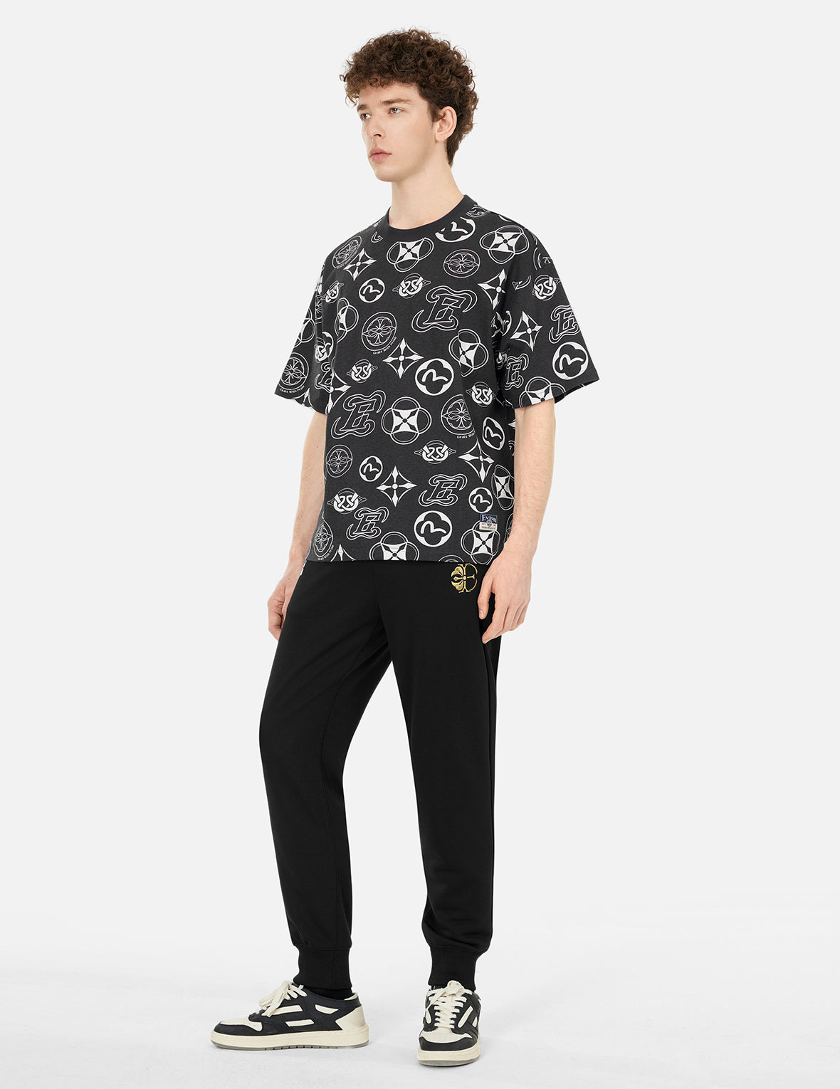 パンツ DAIRIKU 2024ss Embroidery Western Slacks DAIRIKU(ダイリク) Flower Cross Embroidery Slim Denim Pants