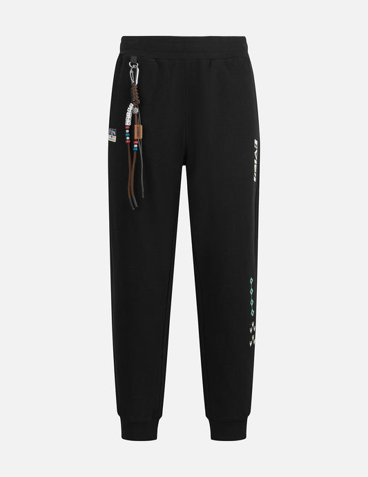 Totem Seagull Embroidery Straight Fit Sweatpants