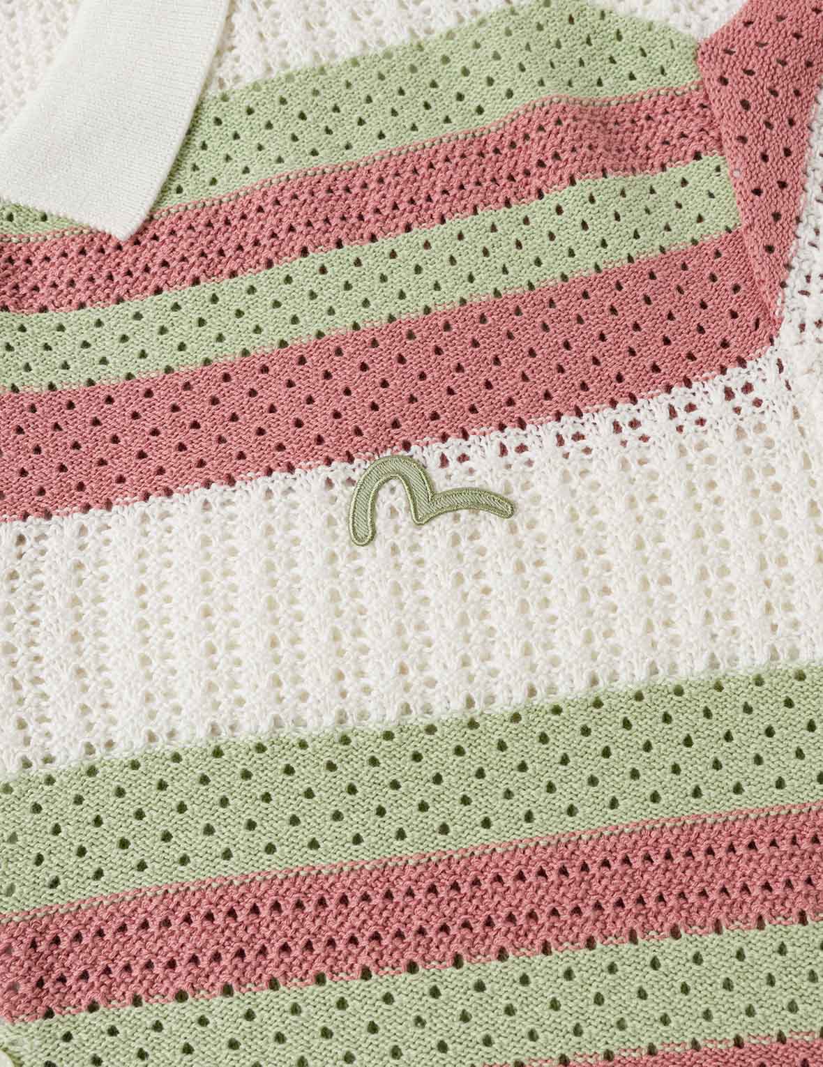 Seagull Embroidery Relax Fit Short-Sleeve Knitted Shirt