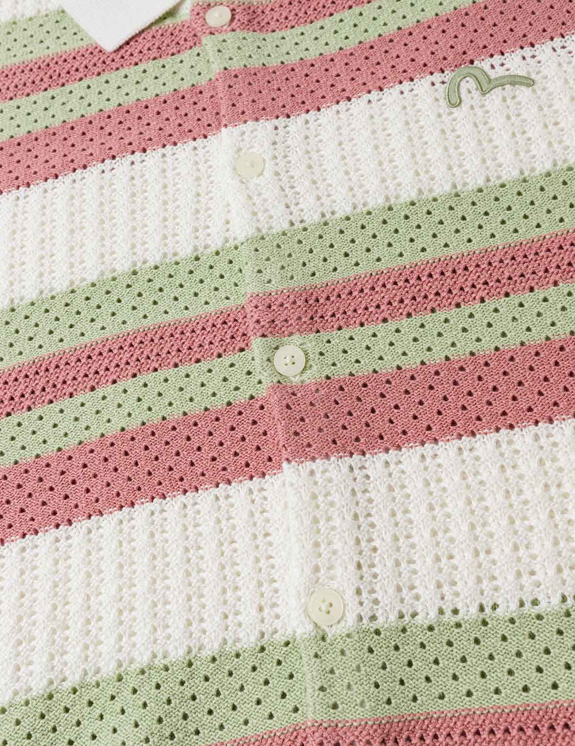 Seagull Embroidery Relax Fit Short-Sleeve Knitted Shirt