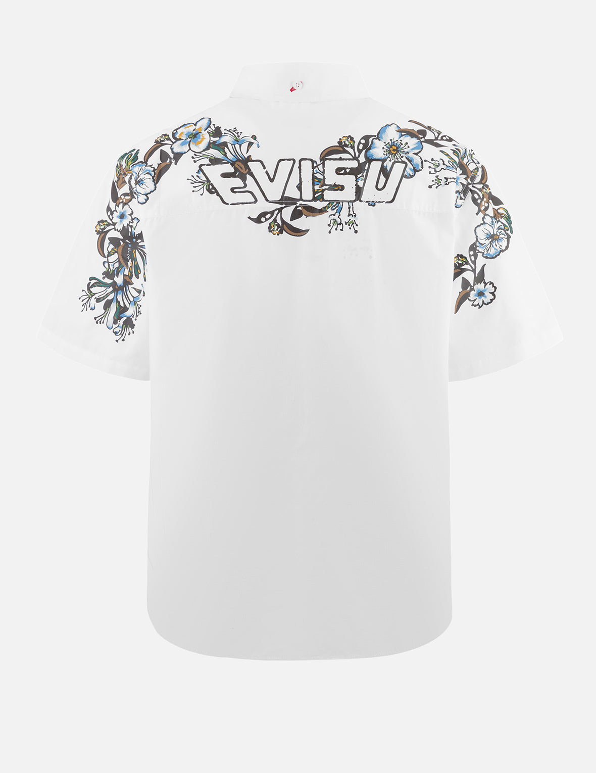 Floral and Logo Daicock Print Relax Fit Short-Sleeve Shirt