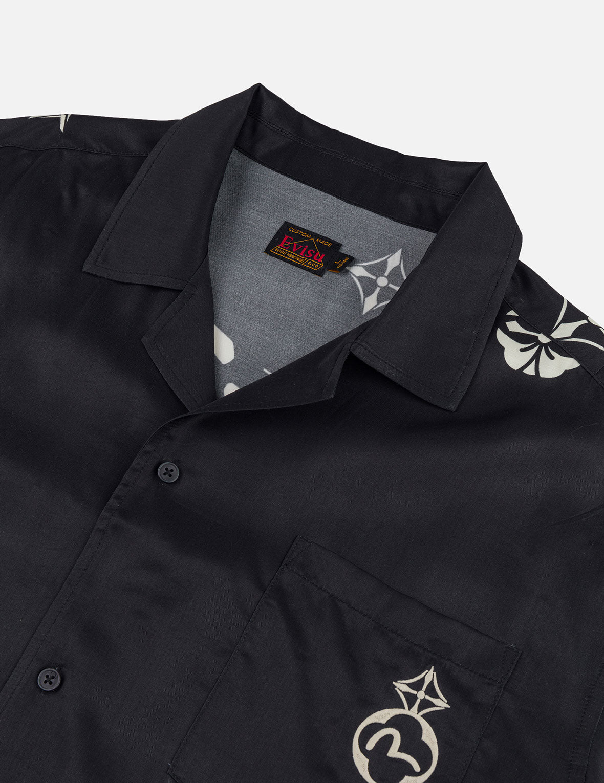 Allover Floral and Seagull Print Boxy Short-Sleeve Shirt