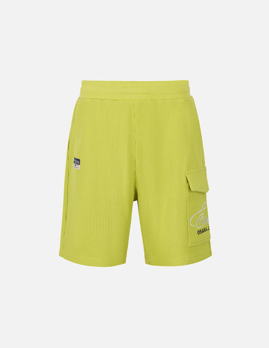 Seagull and Logo Embroidery Fashion Fit Waffle Sweatshorts
