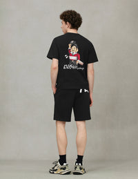 Seagull and EVISU Flag Print Regular Fit Sweatshorts
