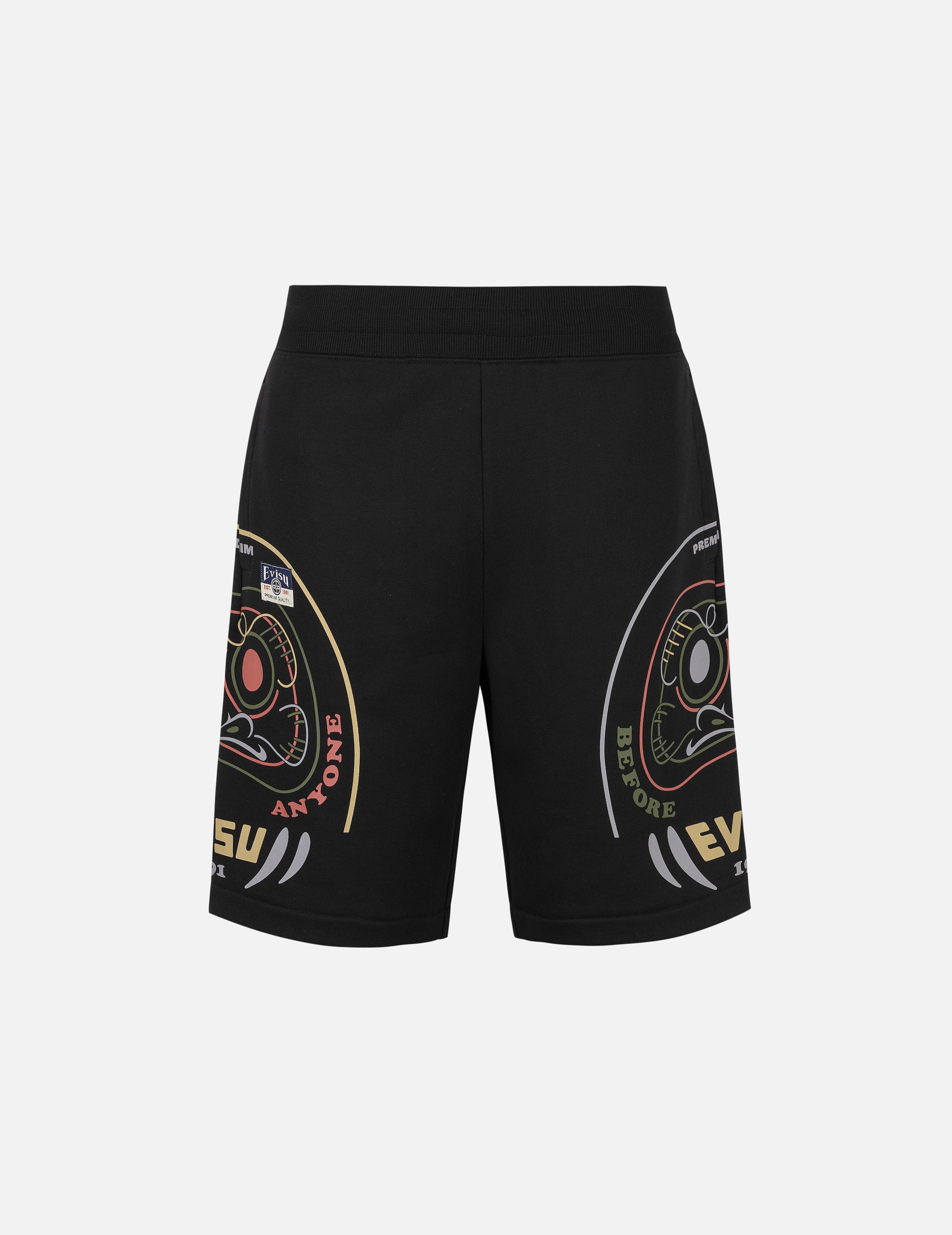 Daruma Print Regular Fit Sweatshorts – EVISU