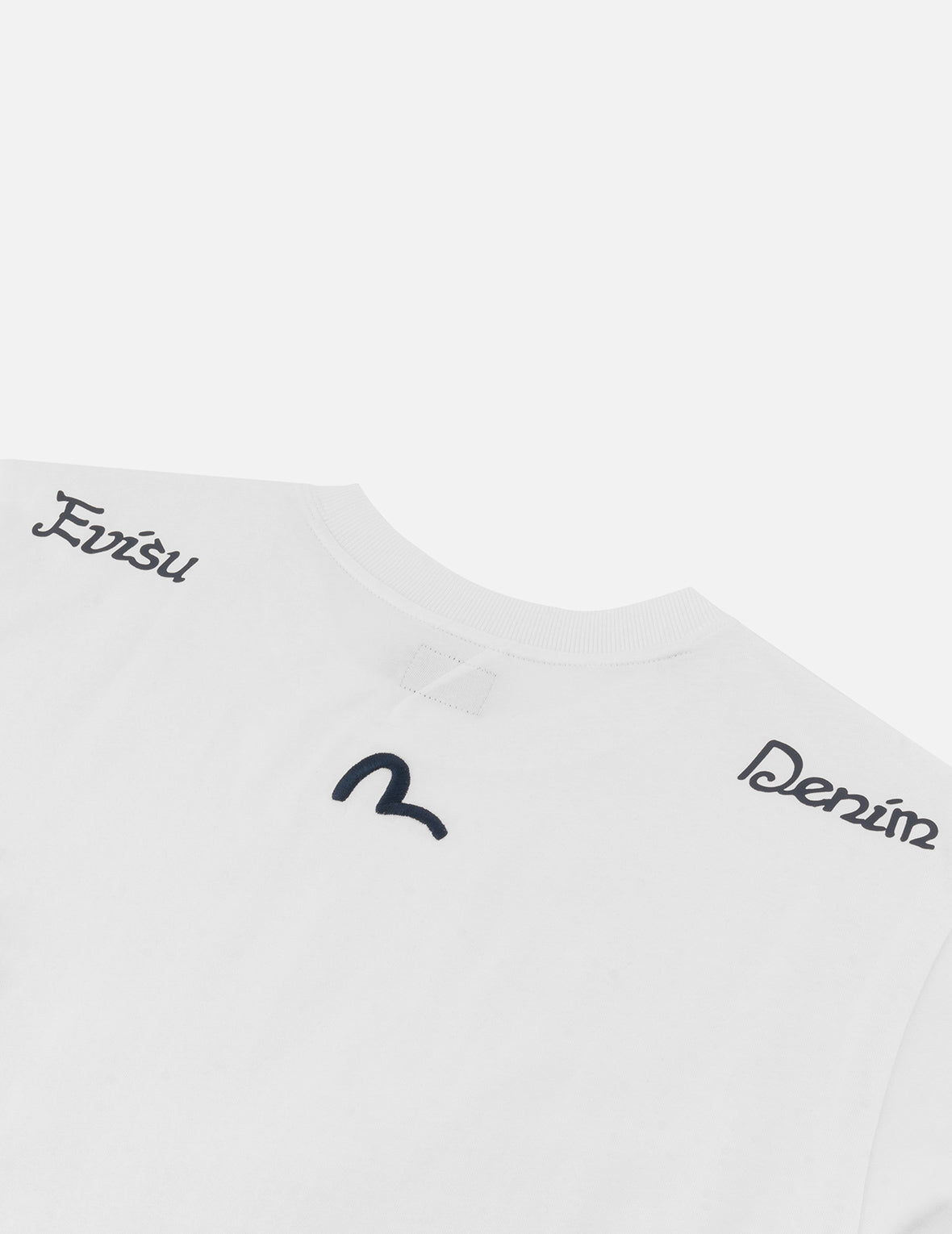 Seagull Embroidery and Multi-logo Print Regular Fit T-shirt