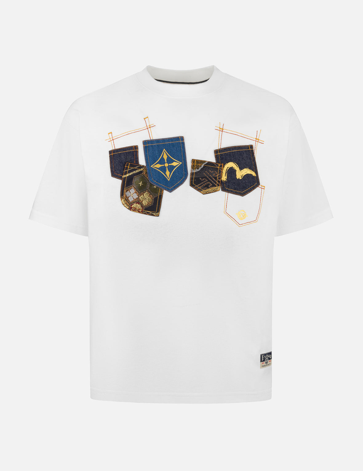 Multi-Pocket and Multi-Print Relax Fit T-shirt – EVISU