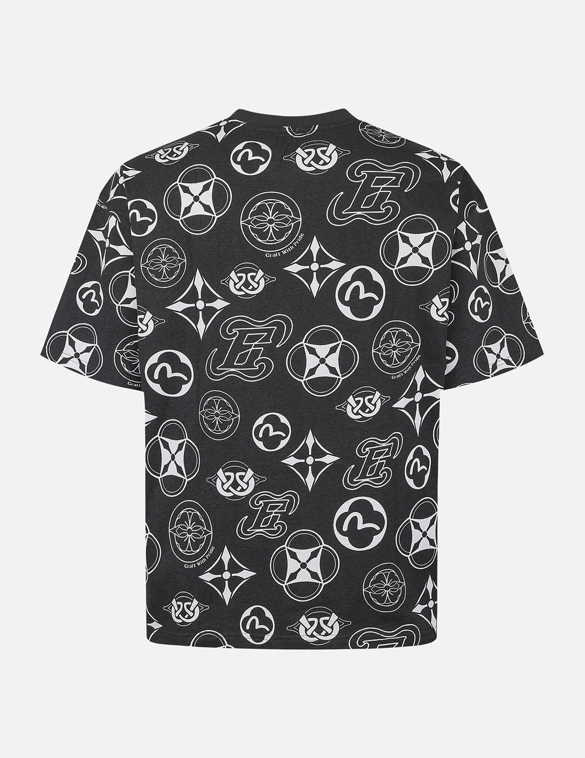 Allover Multi-logo Print Loose Fit T-shirt