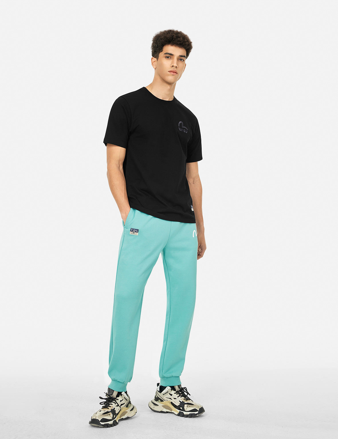 Seagull and Brand Logo Print Regular Fit T-shirt – EVISU