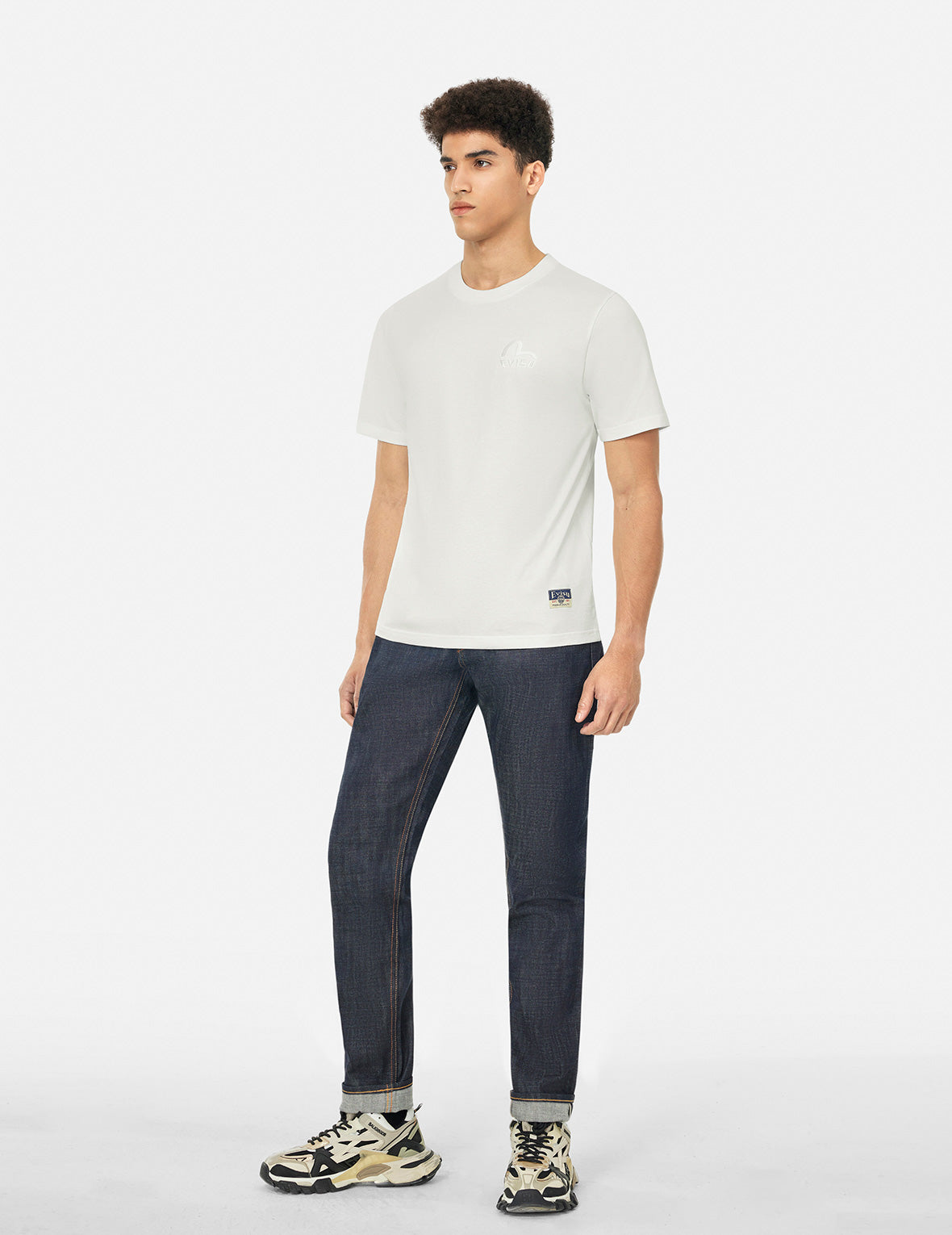 Seagull and Brand Logo Print Regular Fit T-shirt – EVISU