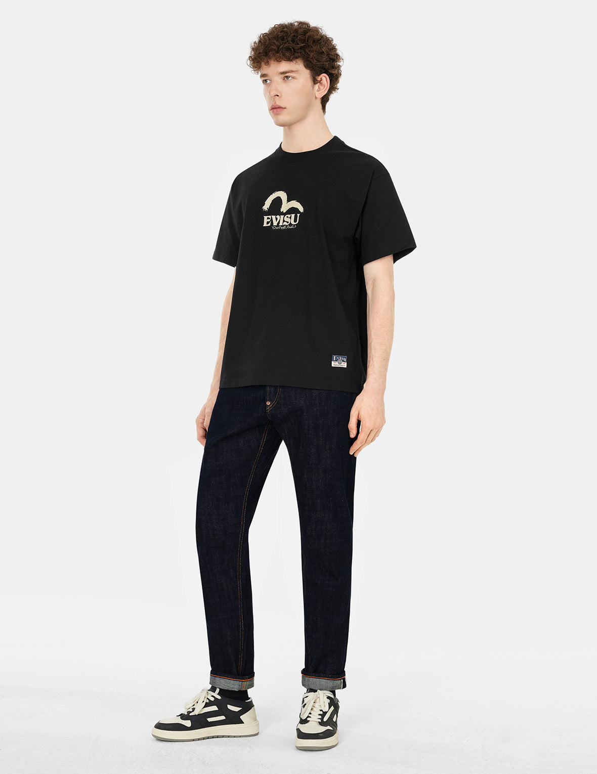 Hakutaku Daicock Print Relax Fit T-shirt – EVISU