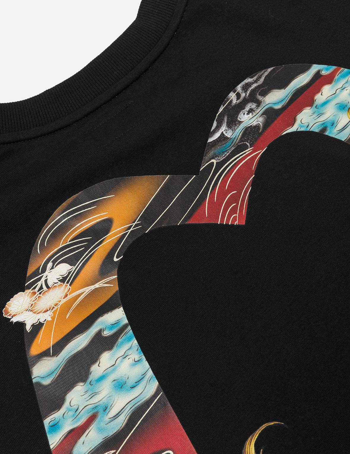 Hakutaku Daicock Print Relax Fit T-shirt – EVISU