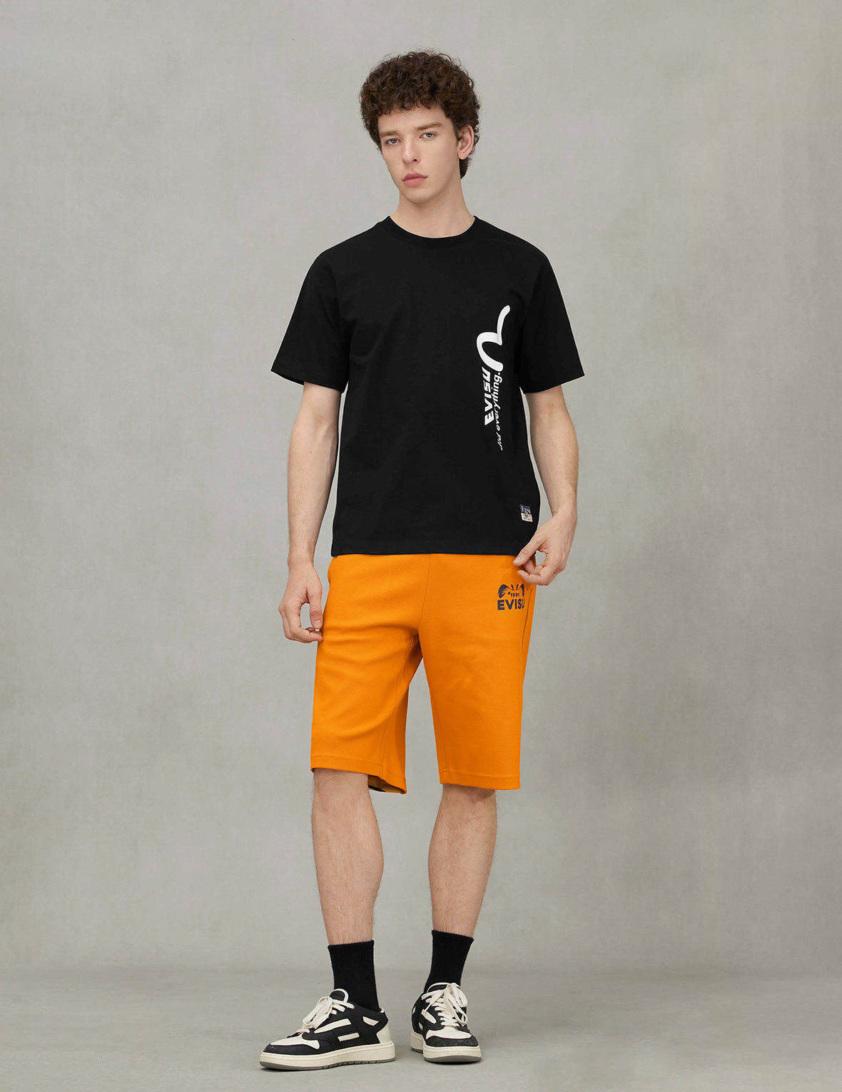 Logo and Slogan Print Regular Fit T-shirt – EVISU