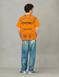Daruma Print Loose Fit T-Shirt