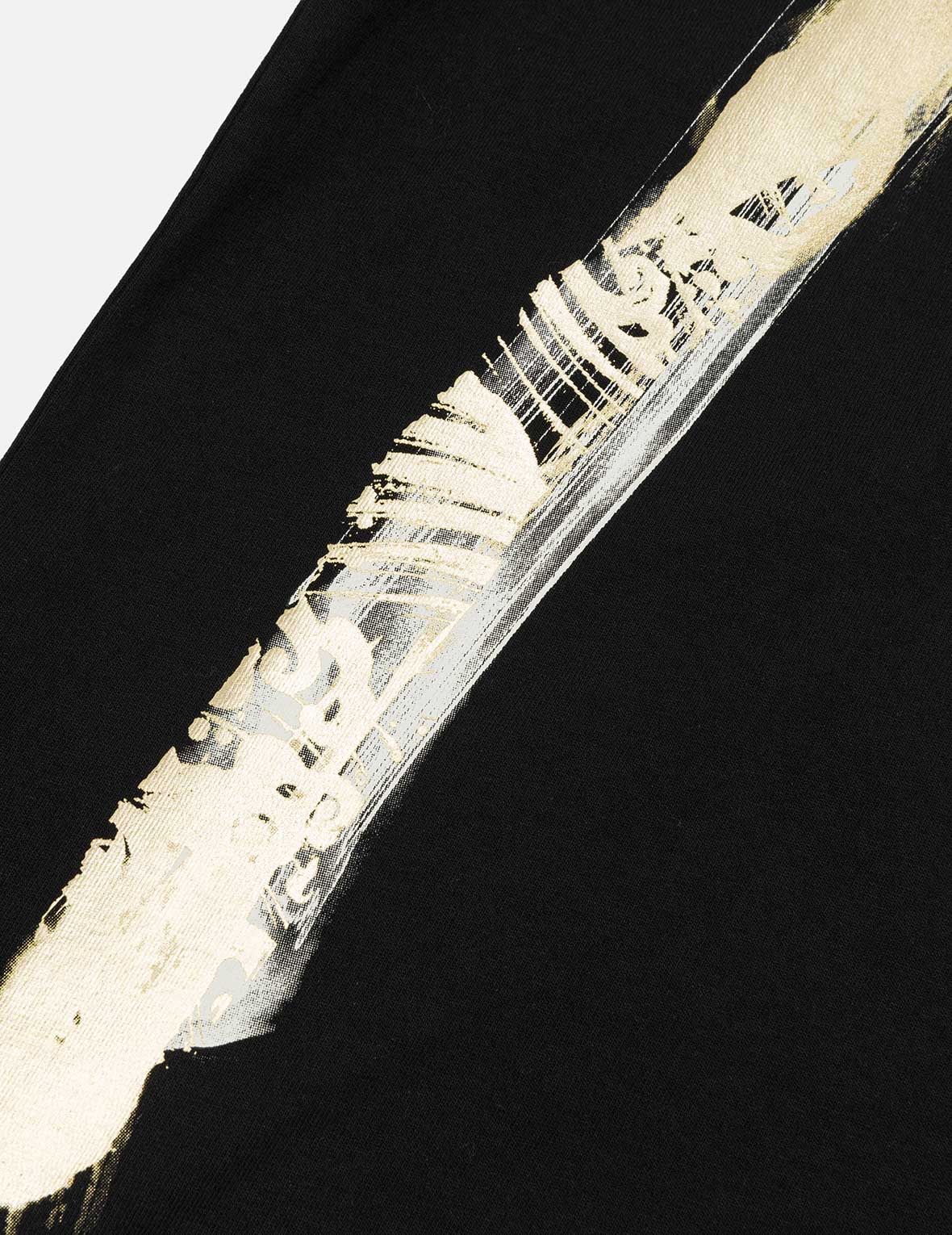 Artistic Brush Daicock Print Relax Fit T-Shirt