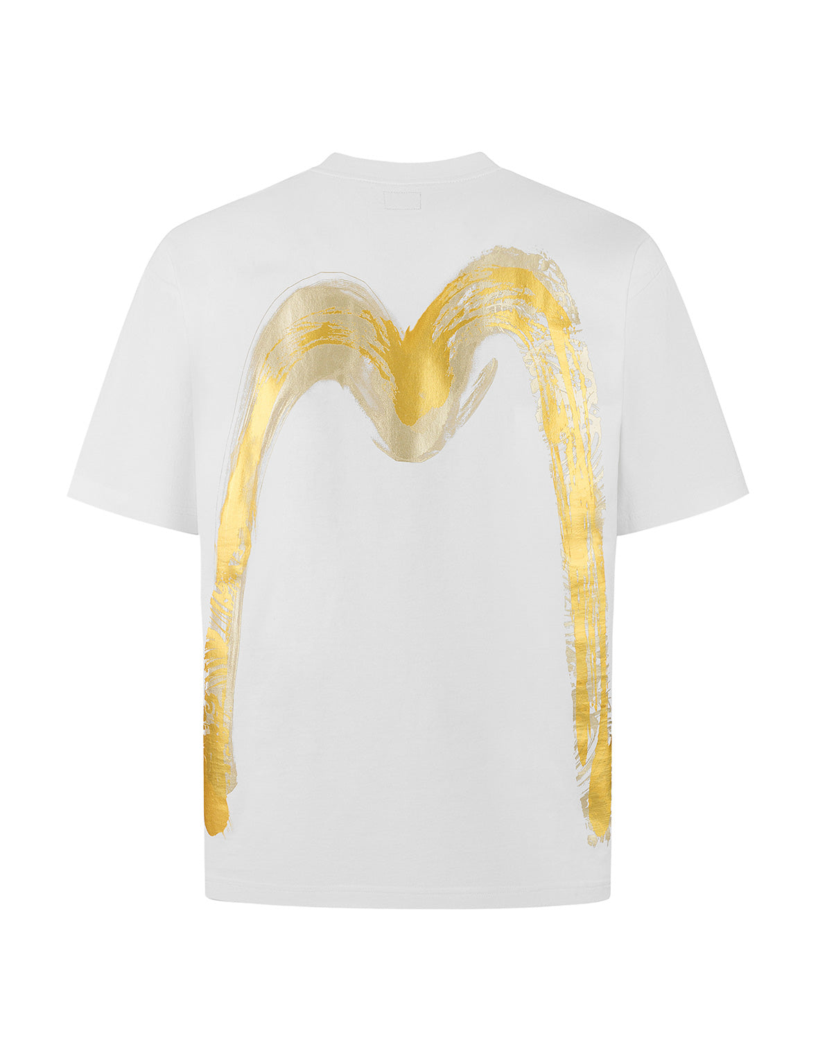 Artistic Brush Daicock Print Relax Fit T-Shirt