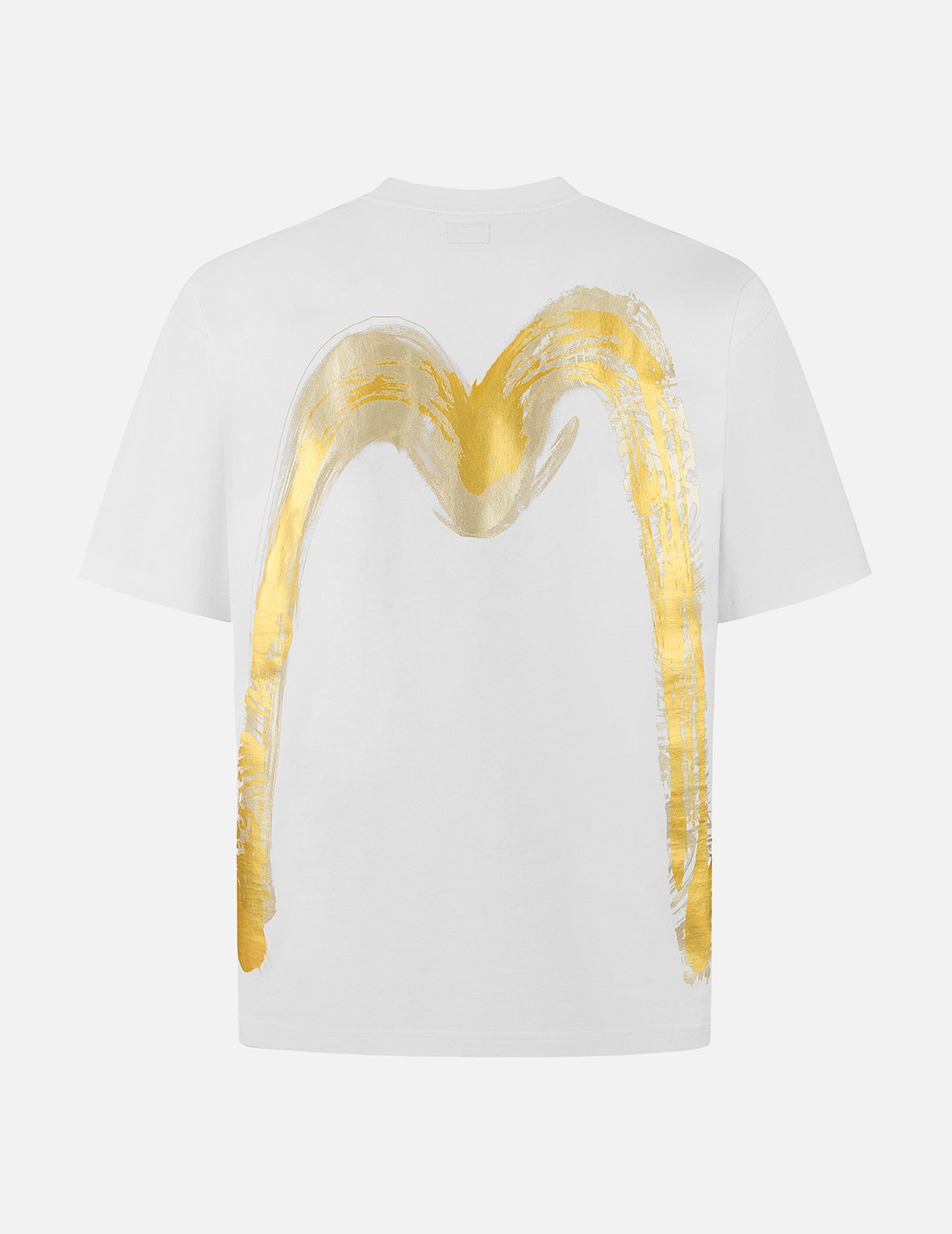 Artistic Brush Daicock Print Relax Fit T-Shirt