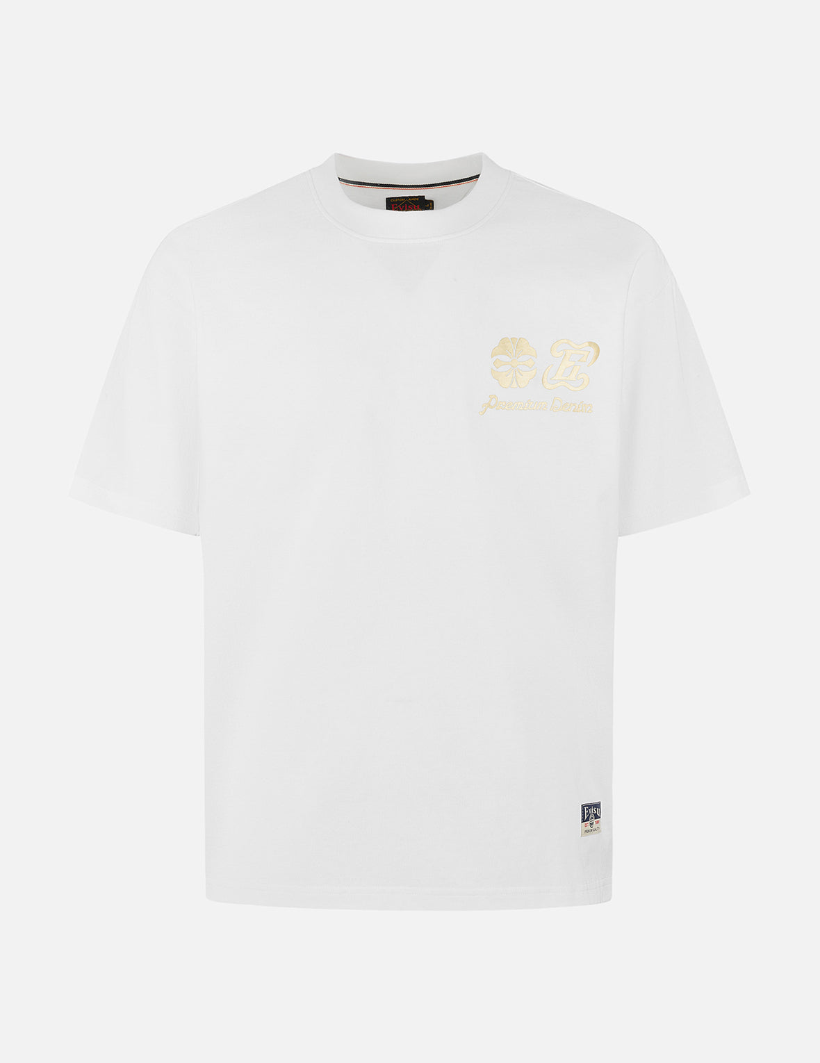 Artistic Brush Daicock Print Relax Fit T-Shirt