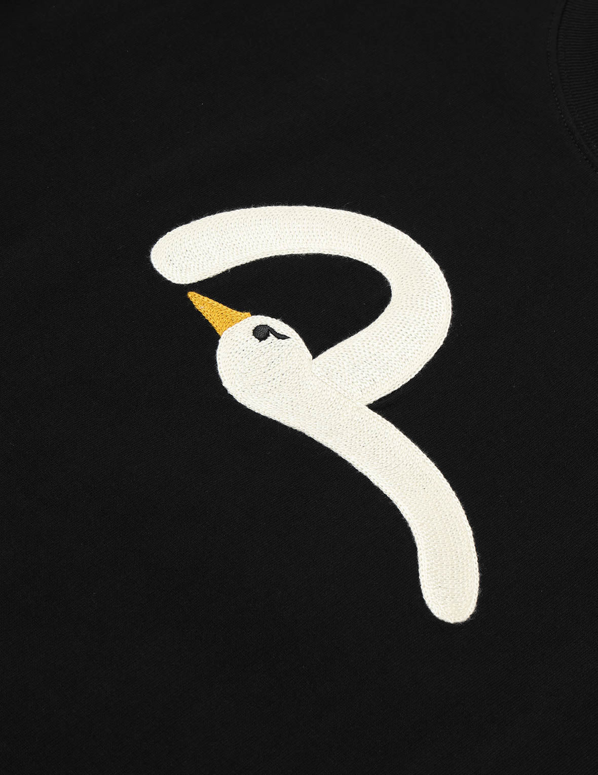 Playful Seagull Embroidery Relax Fit T-Shirt