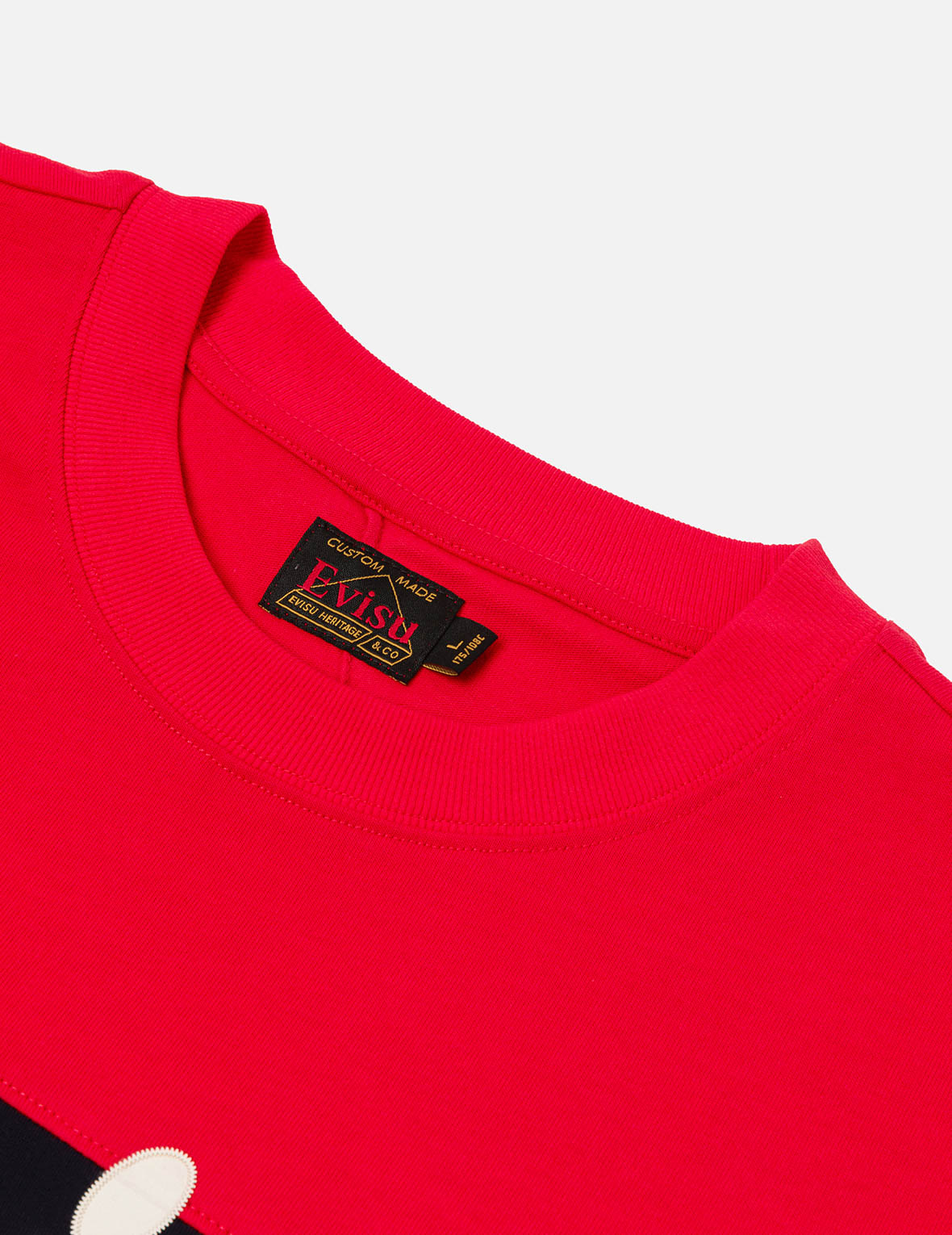 Logo and "91" Appliqué Embroidery Relax Fit Stripe T-Shirt