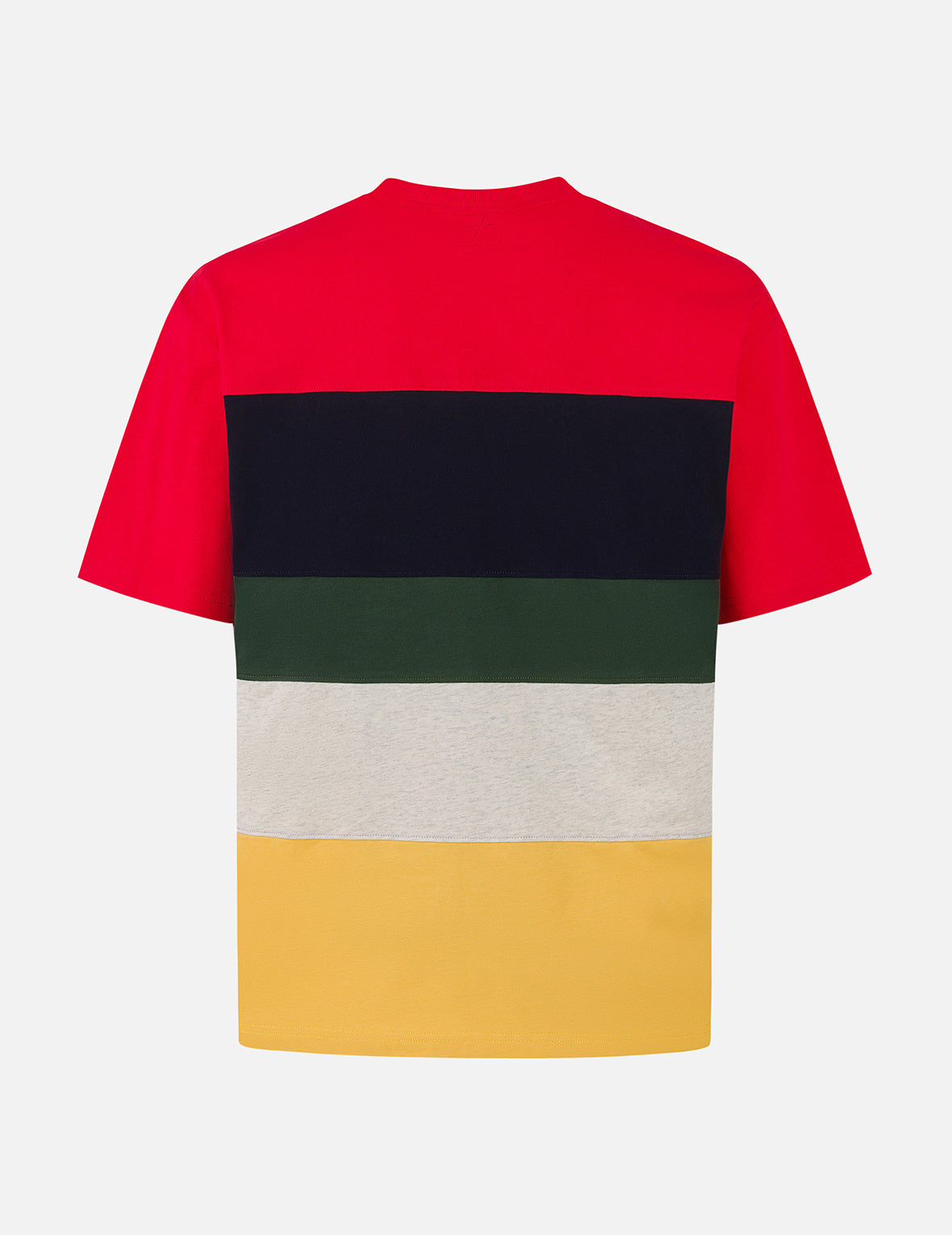 Logo and "91" Appliqué Embroidery Relax Fit Stripe T-Shirt